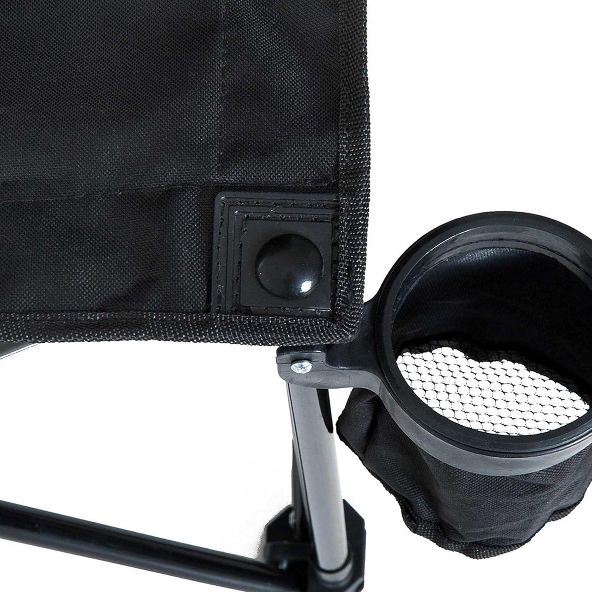 Black - Outsunny - 6 Seater Folding Camping Chair with Carry Bag - 9