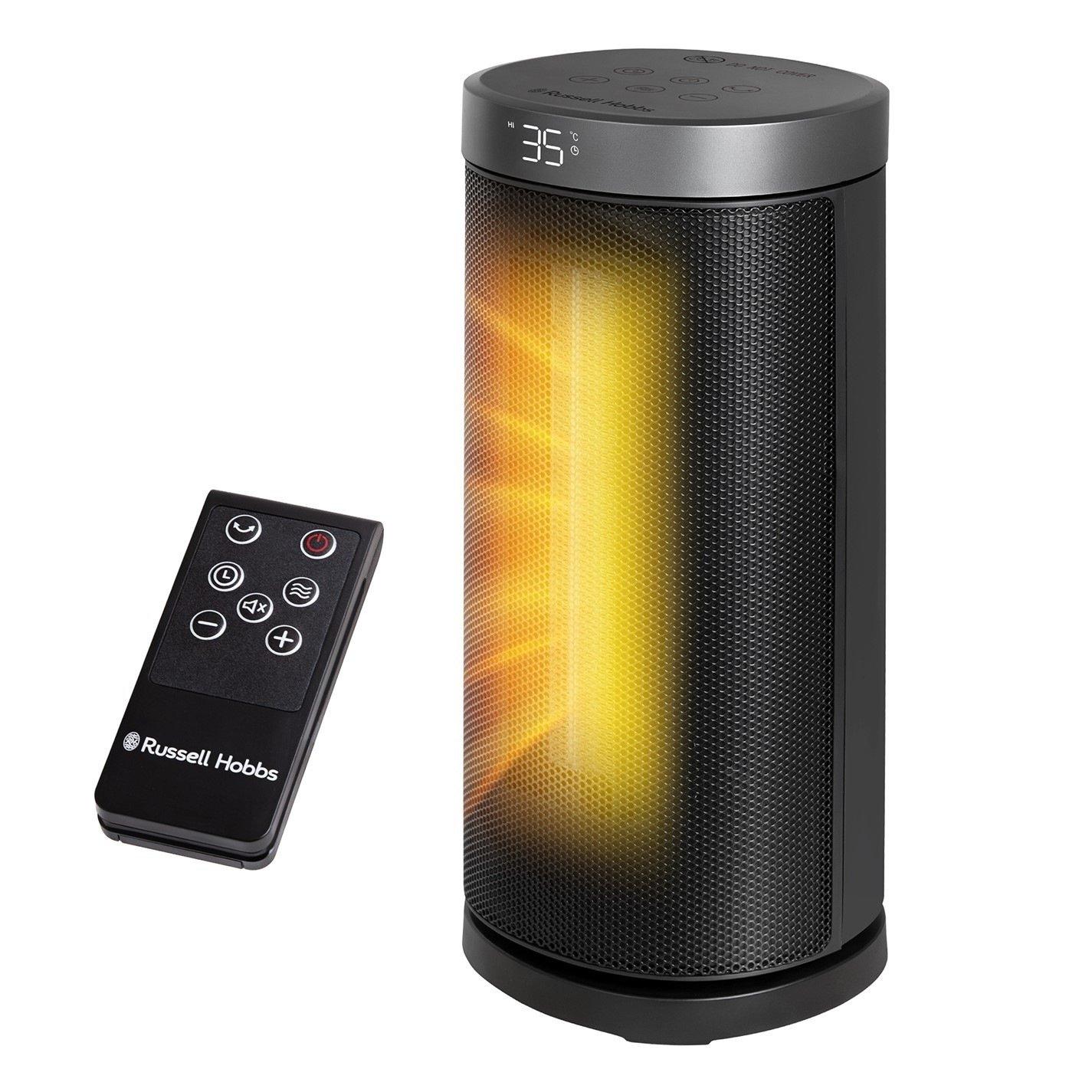 Silver / Black - Russell Hobbs - Russell Hobbs RHCTH2001S 2kW Ceramic Heater - 1