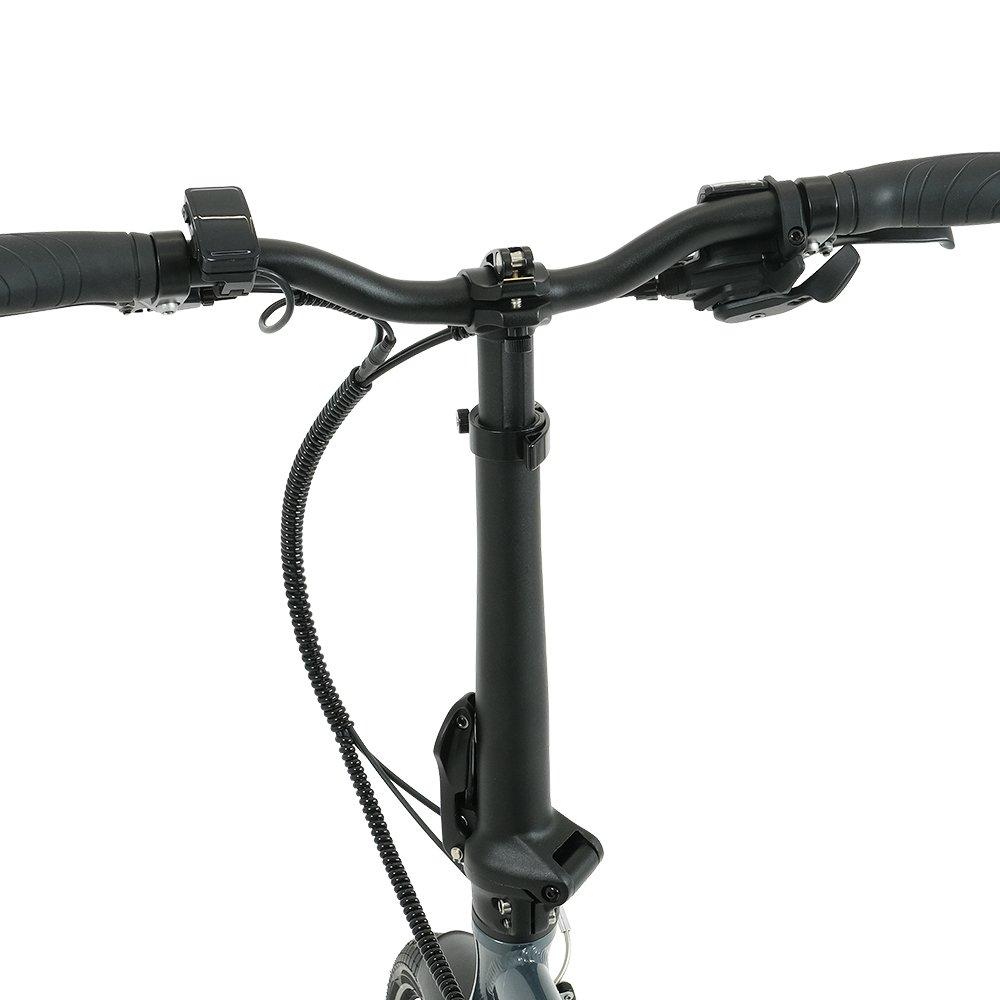 Gloss Grey - Falcon Cycles - Falcon Compact Electric Folding Bike - 4