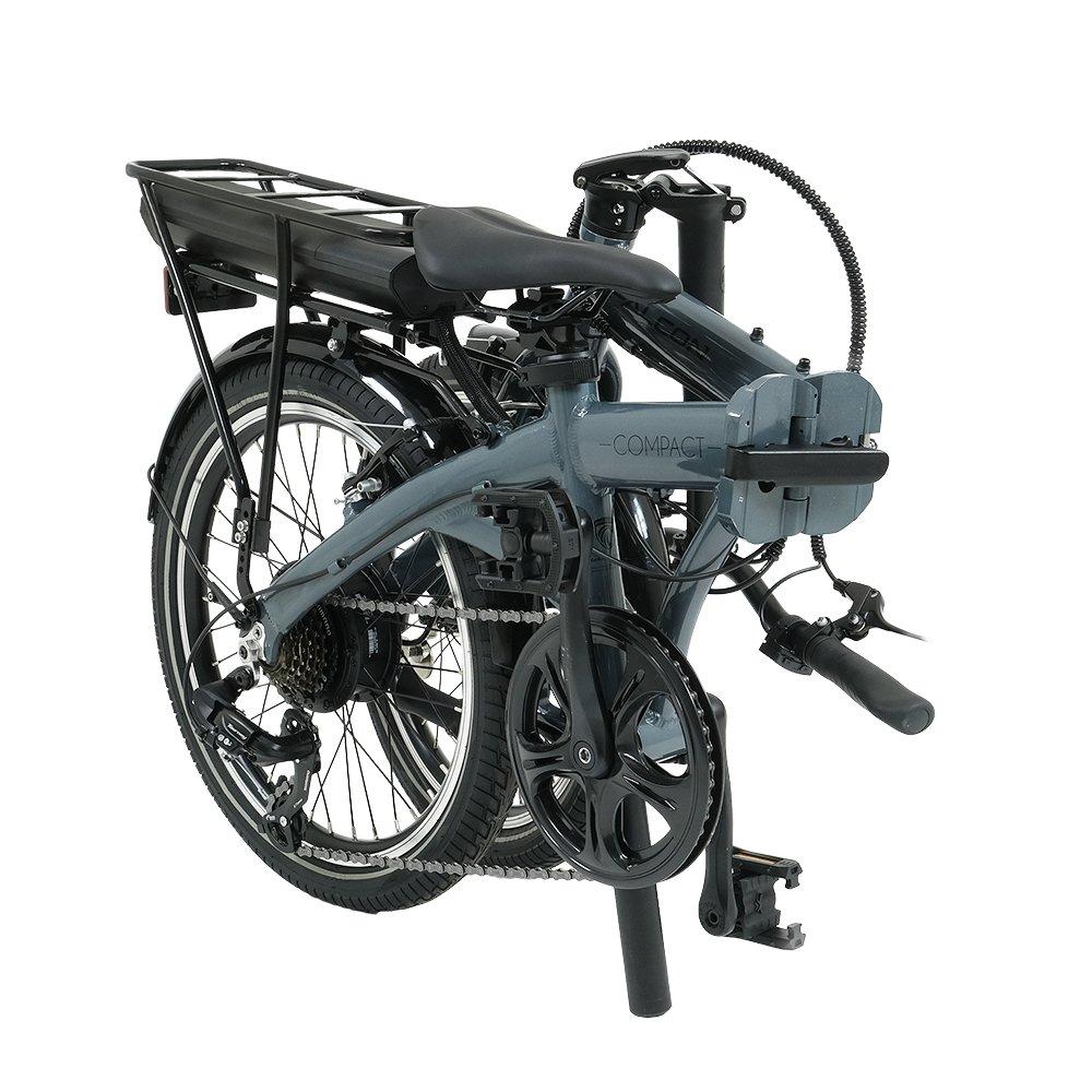 Gloss Grey - Falcon Cycles - Falcon Compact Electric Folding Bike - 7