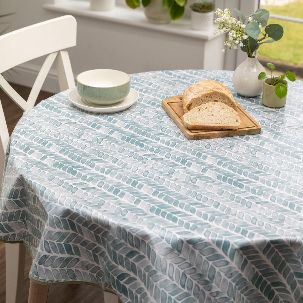 Green - D C Fix - Japondi Wipe Clean Polyester Tablecloth - 6