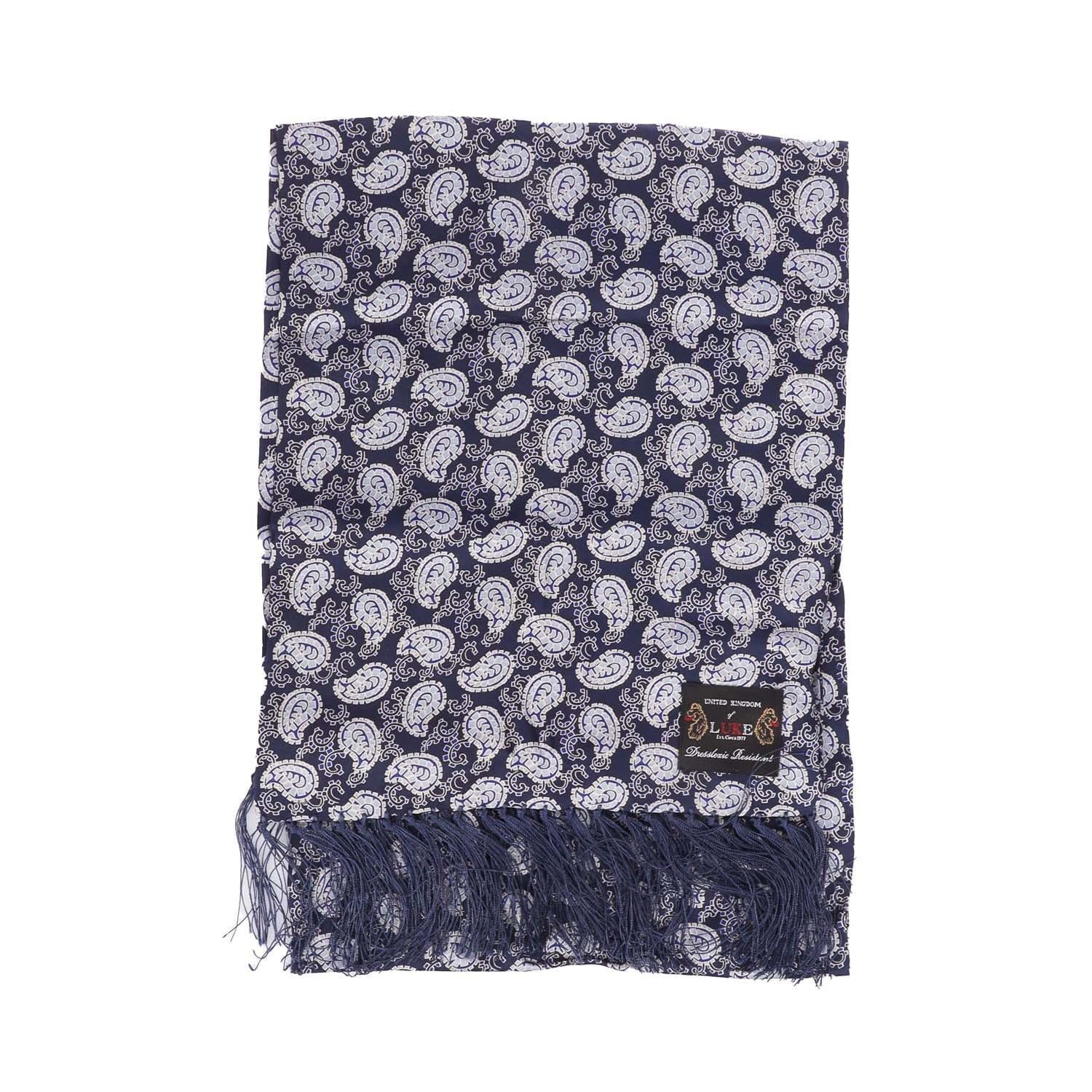 Navy - Luke 1977 - Paisley Two Scarf - 3