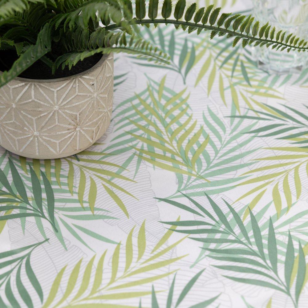 Green - D C Fix - Rain Forest Wipe Clean Polyester Tablecloth - 5
