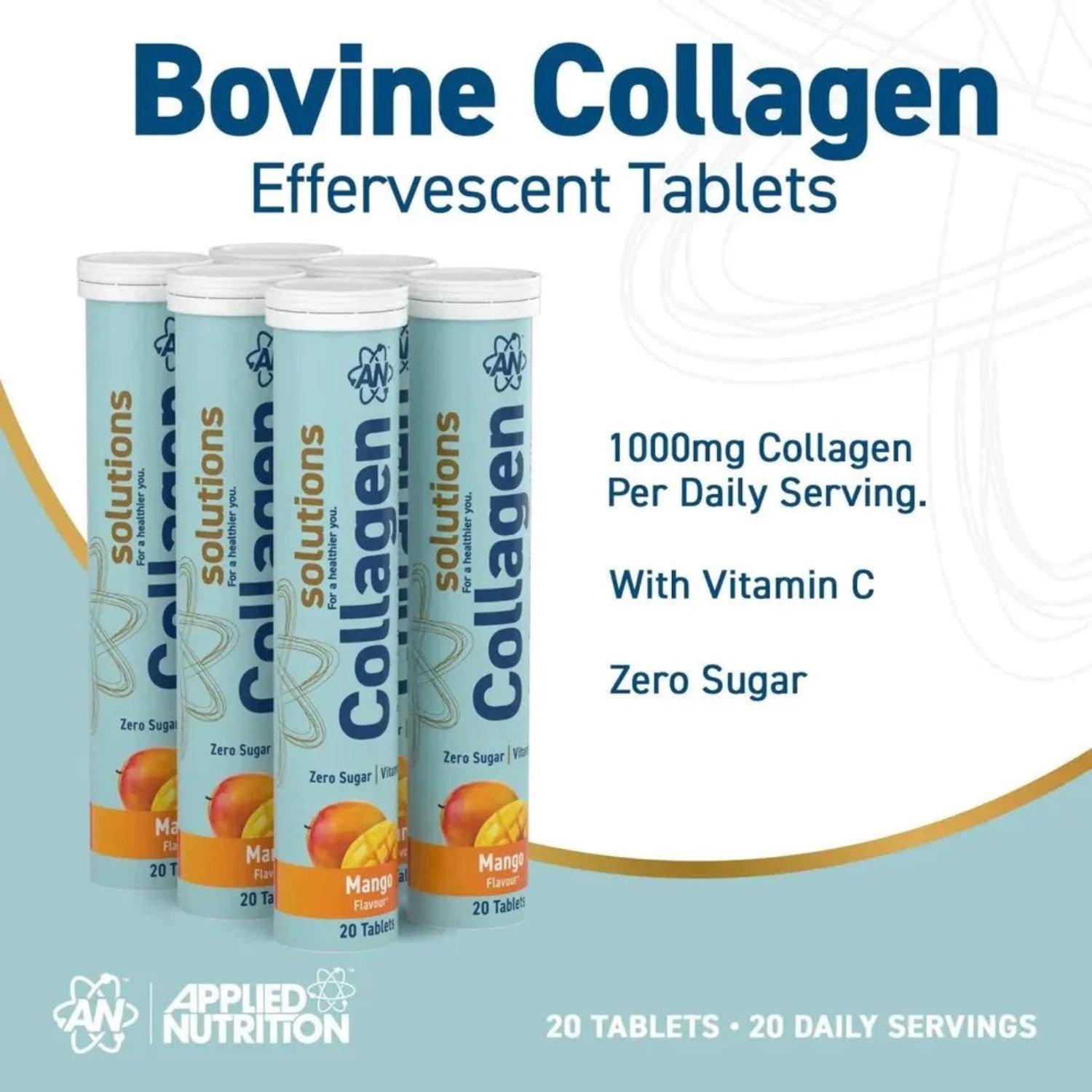 Mango - Applied Nutrition - Collagen Effervescent Tablets (6 x 20 Tablets) - 2