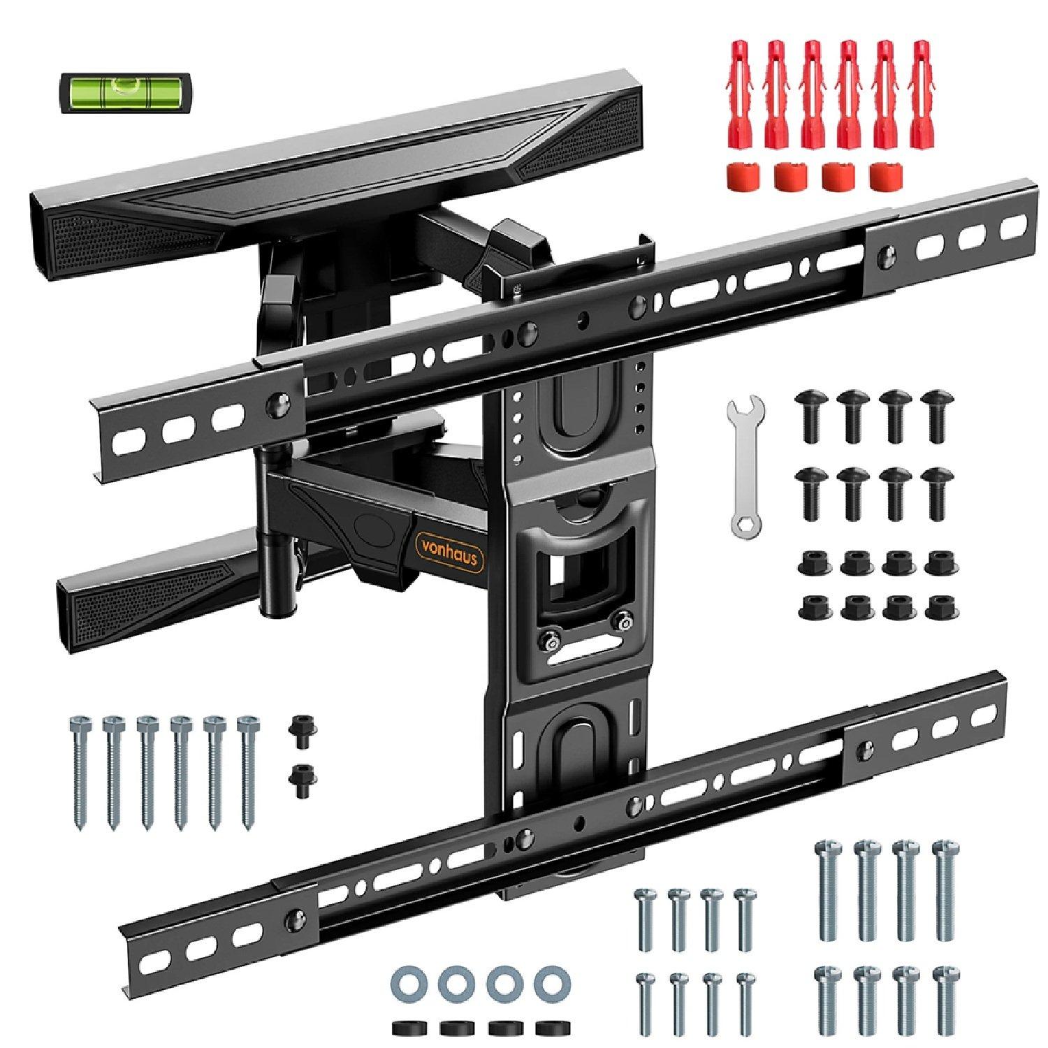 Black - VonHaus - Premium 37-82 TV Bracket - 1