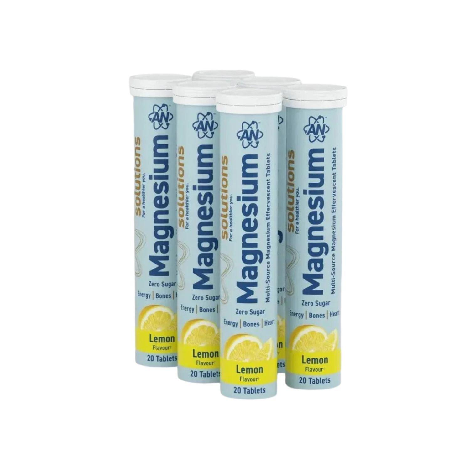 Lemon & Lime - Applied Nutrition - Magnesium Effervescent Tablets (6 x 20) - 1