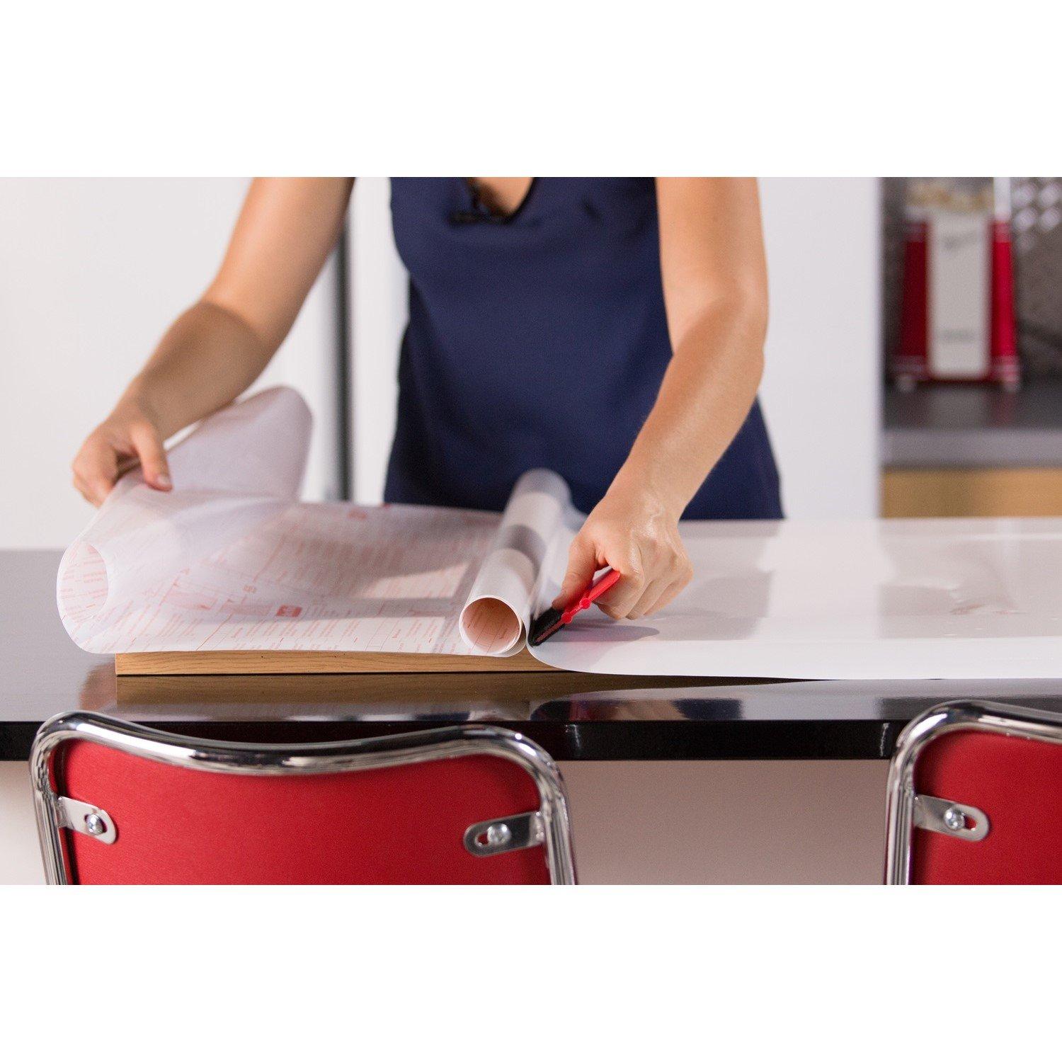 White - D C Fix - dc fix Glossy White Self Adhesive Vinyl Wrap - 5