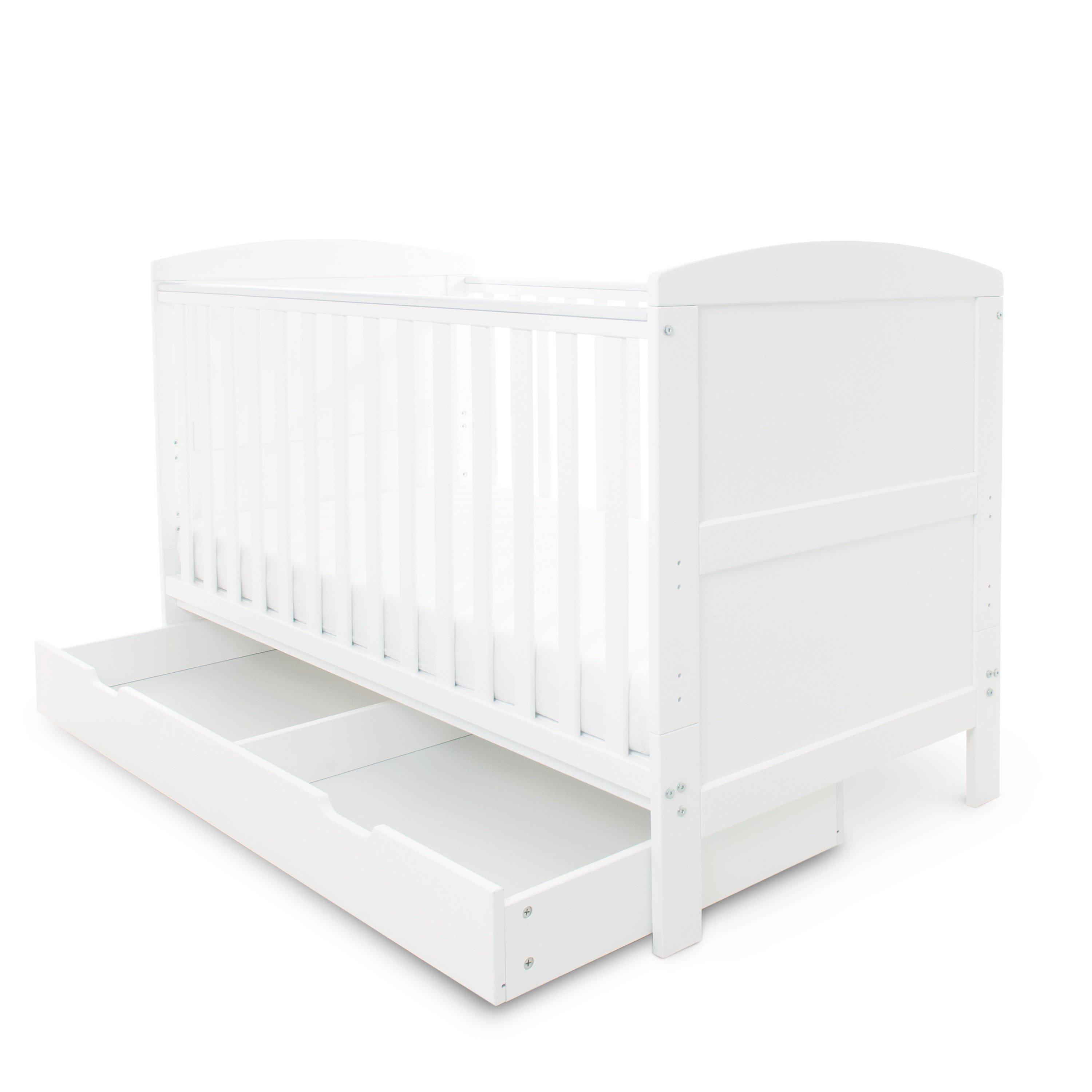 White - Ickle Bubba - 140 Coleby Cot Bed Under Drawer - 2