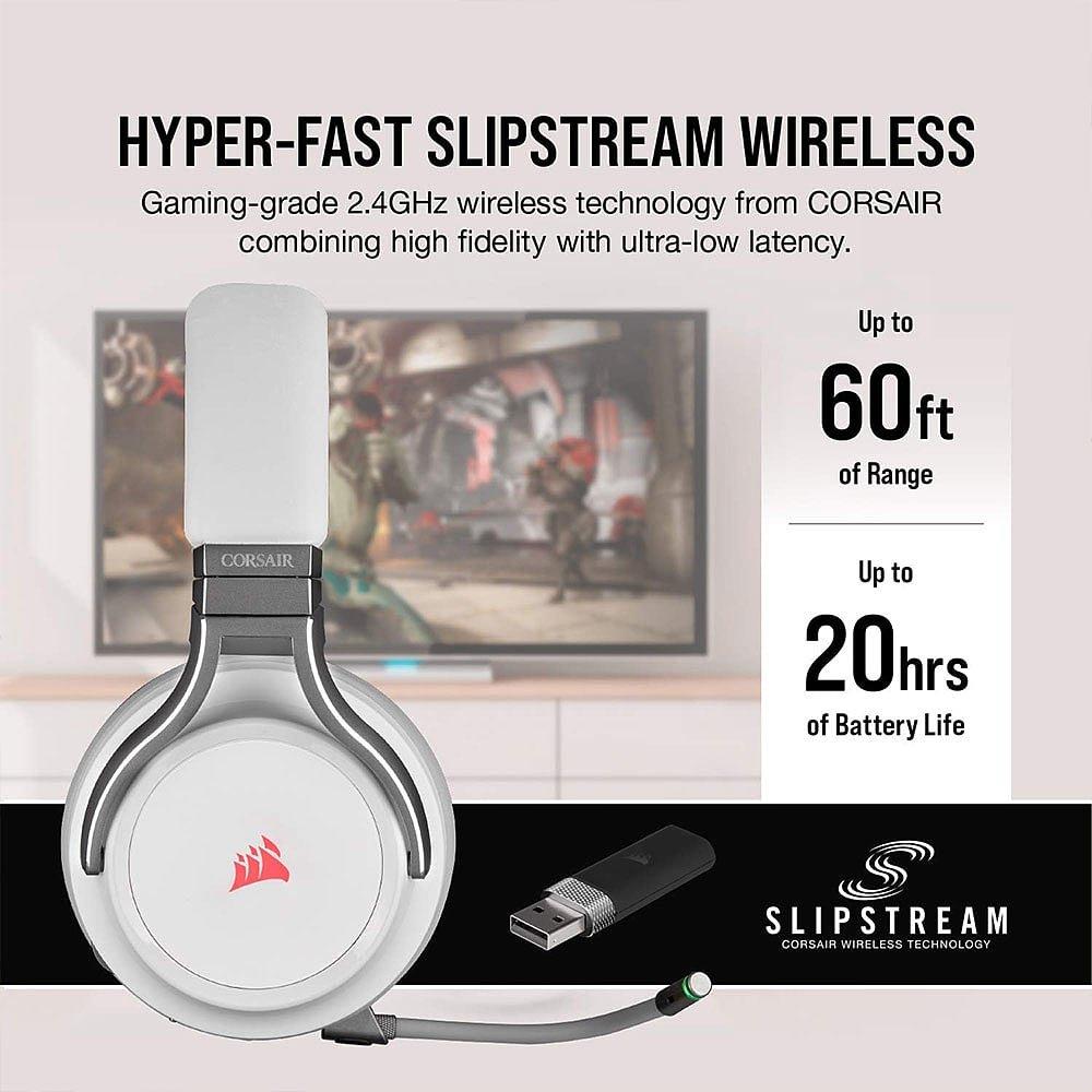 PC - Corsair - Corsair Virtuoso RGB Wireless Headset - White - 4