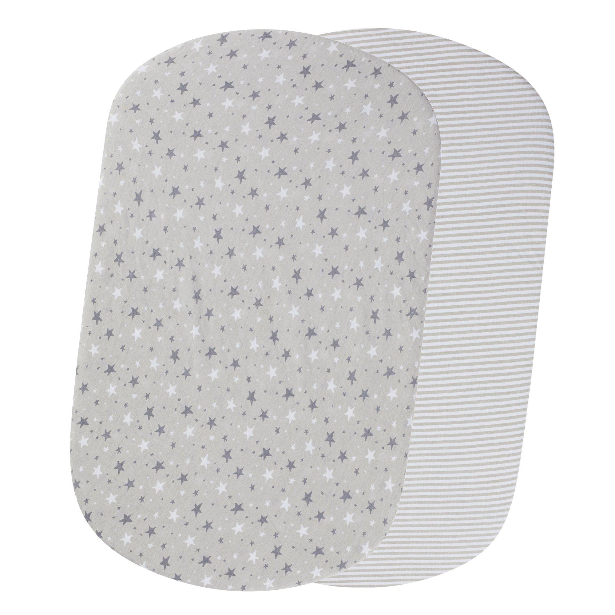 Ickle Bubba  Newborn 2 Pack Crib Fitted Sheets - Cosmic Aura - one