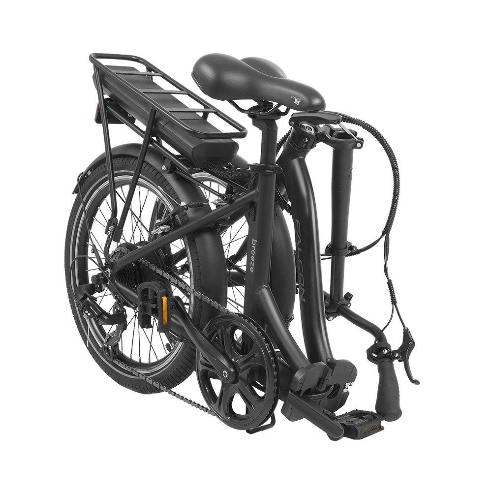 Matte Black - Falcon Cycles - Falcon Breeze Low Step Electric Folding Bike - 7