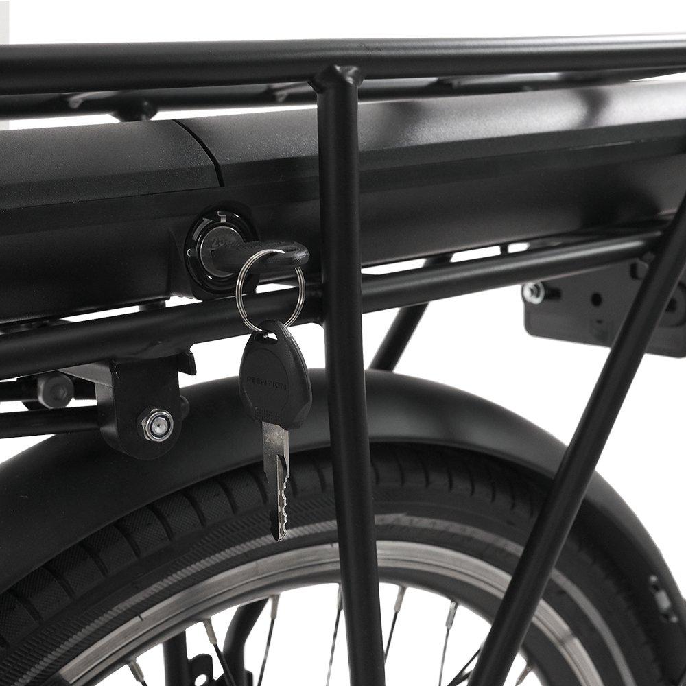 Matte Black - Falcon Cycles - Falcon Breeze Low Step Electric Folding Bike - 10
