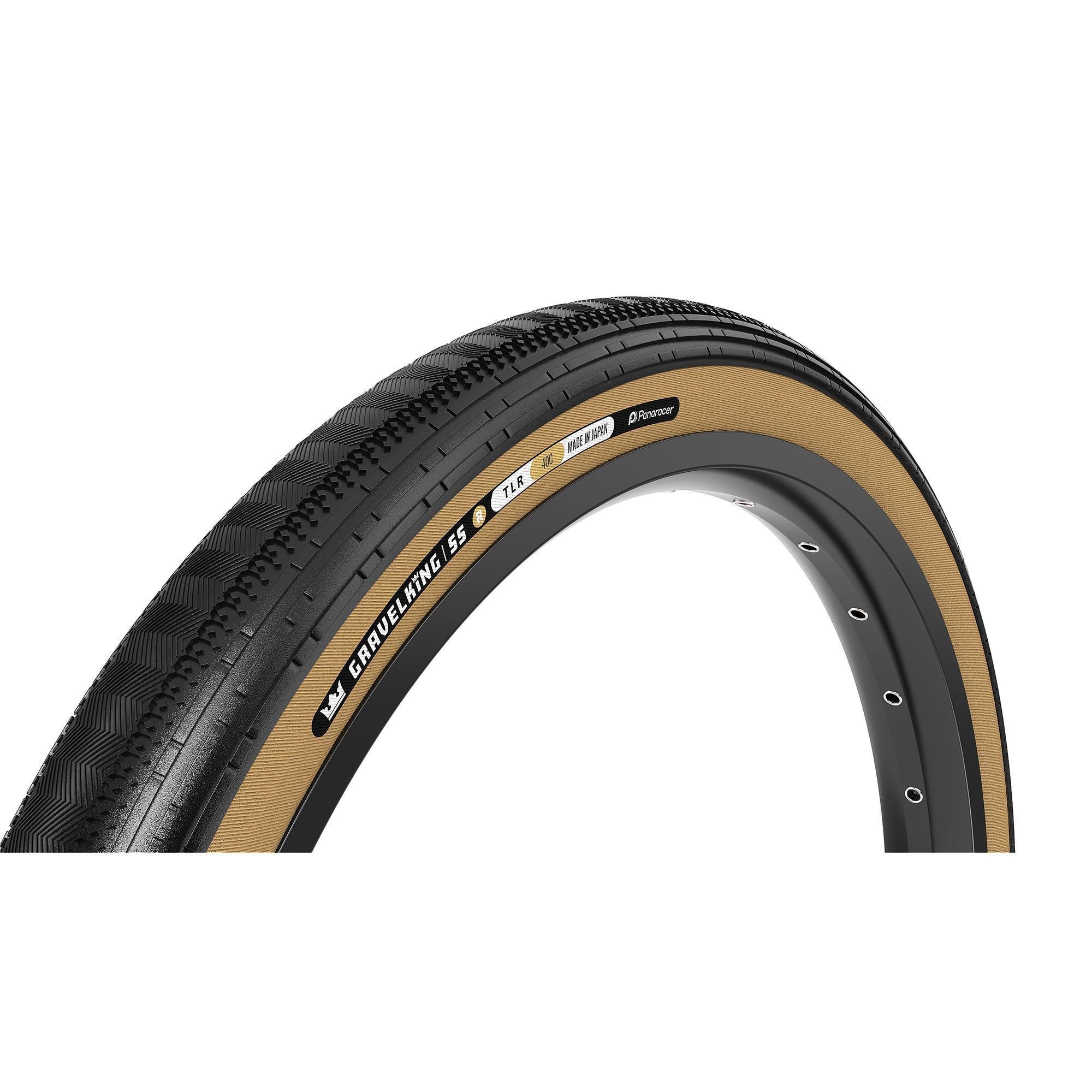 Black/Amber - Panaracer - TLR GravelKing SS R-Line TLR Gravel Tyre - 1