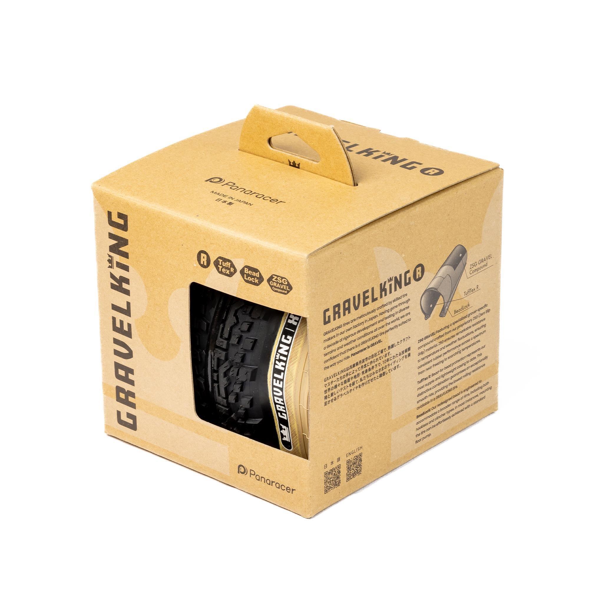 Black/Amber - Panaracer - TLR GravelKing SS R-Line TLR Gravel Tyre - 4