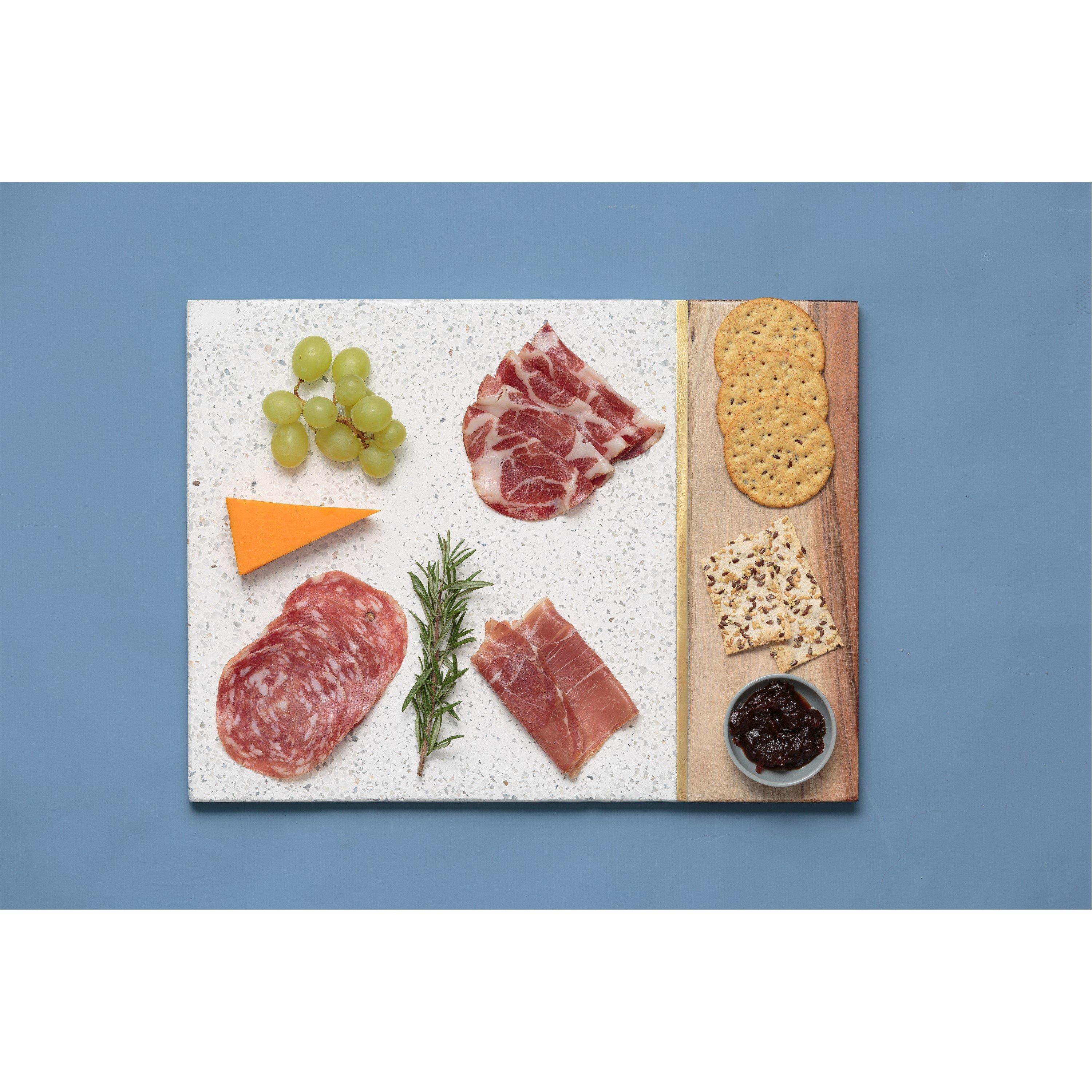 Typhoon Elements Terrazzo / Acacia Rectangular Board In Multi