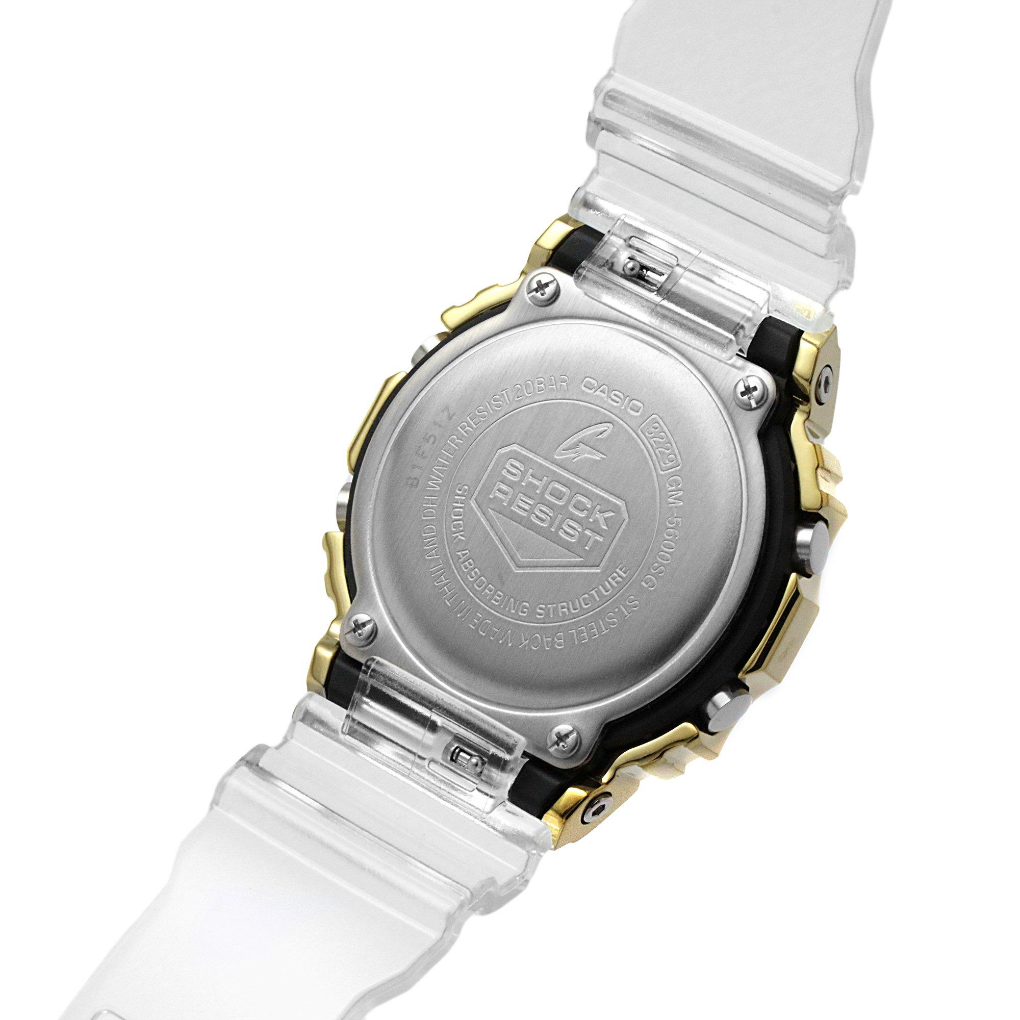 Gold And White - Casio - G-Shock Skeleton Series  Watch GM-5600SG-9ER - 7