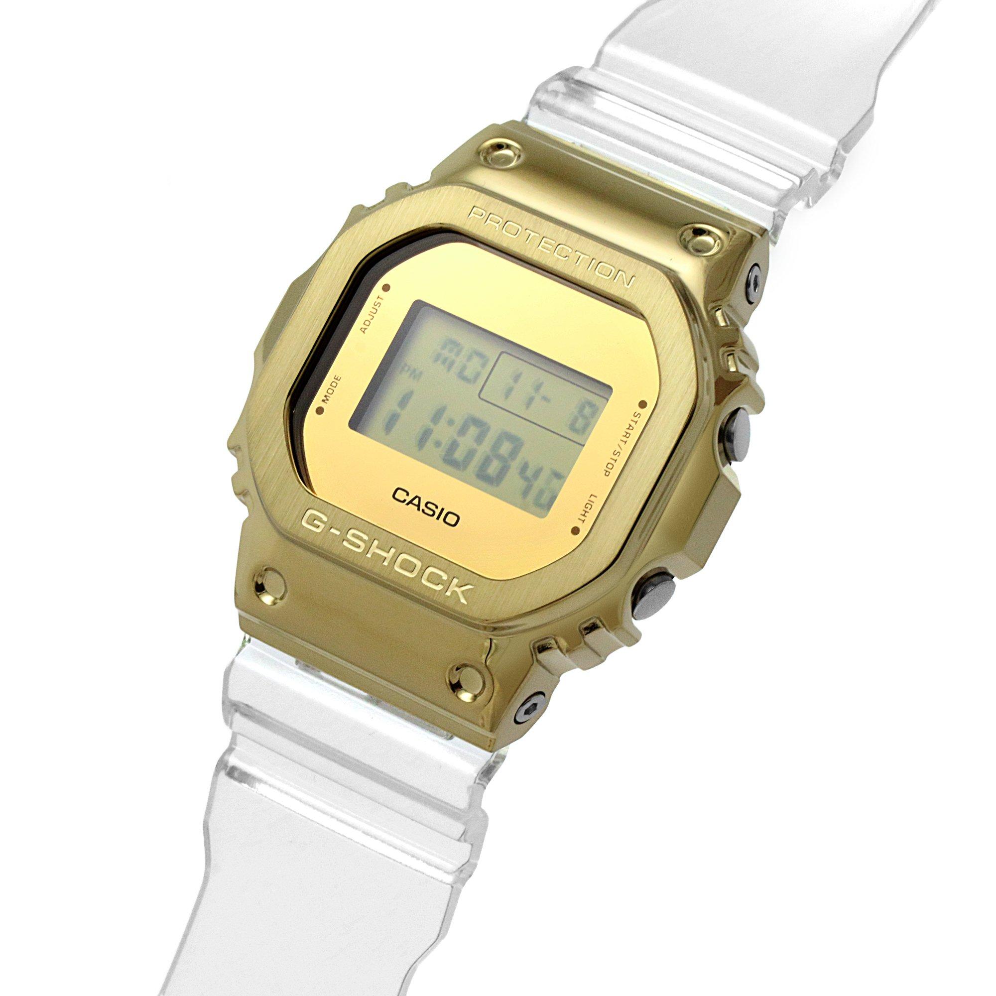 Gold And White - Casio - G-Shock Skeleton Series  Watch GM-5600SG-9ER - 8