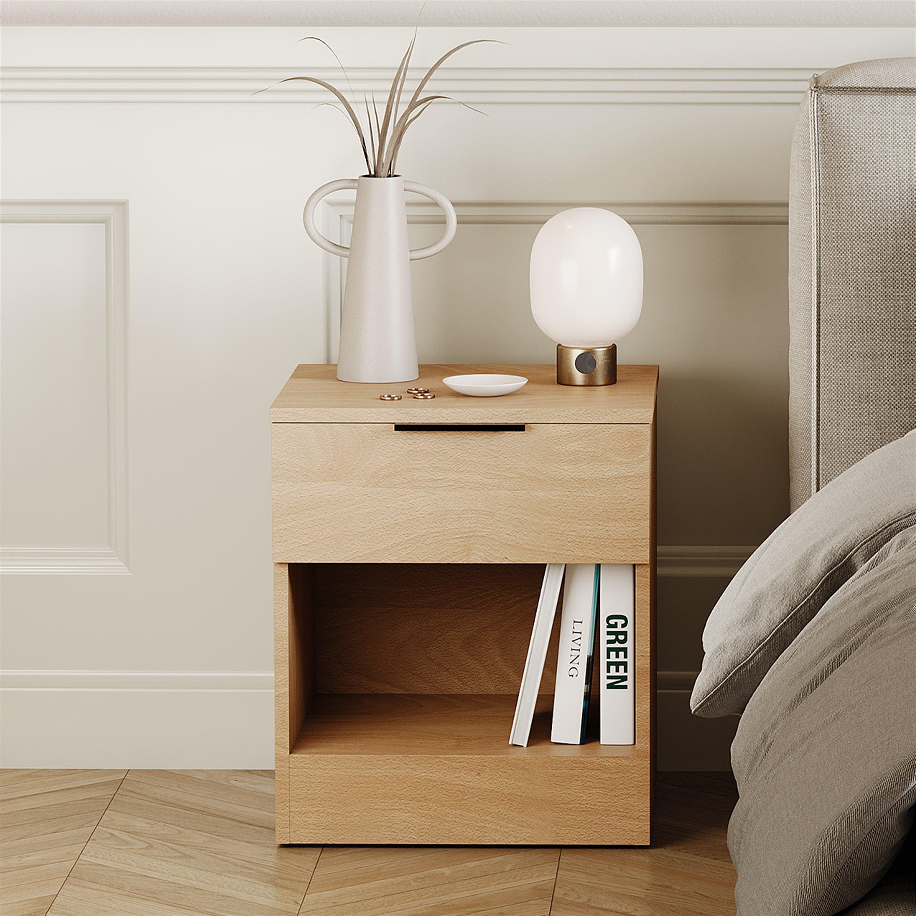 Pine - Lassic - Trega 1 Drawer Bedside Chest - 3