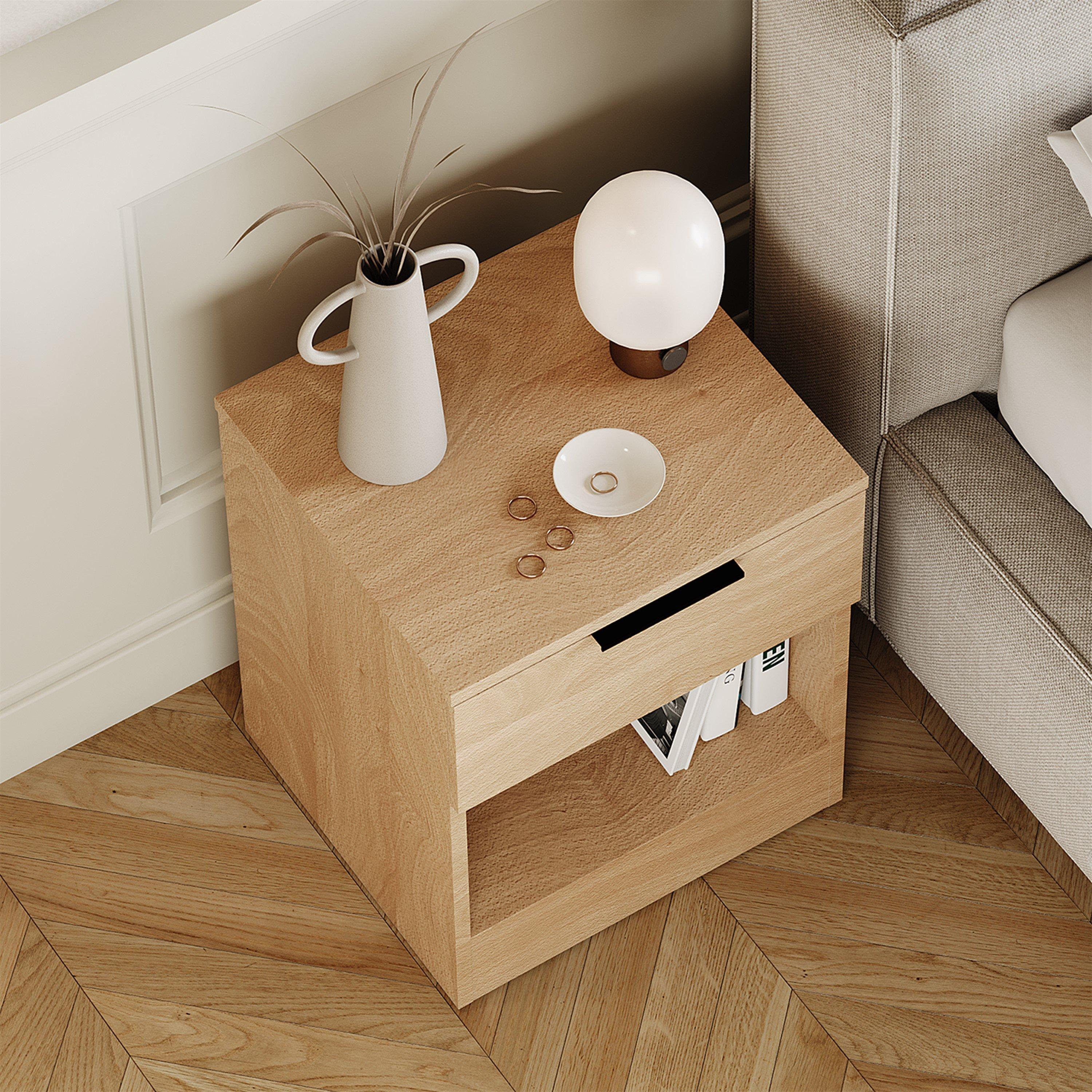 Pine - Lassic - Trega 1 Drawer Bedside Chest - 6