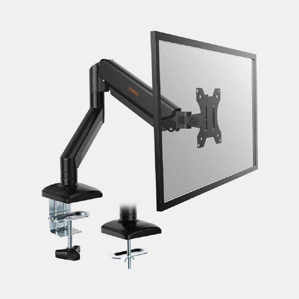 Black - VonHaus - Gas Lift Monitor Arm with Clamp - 3