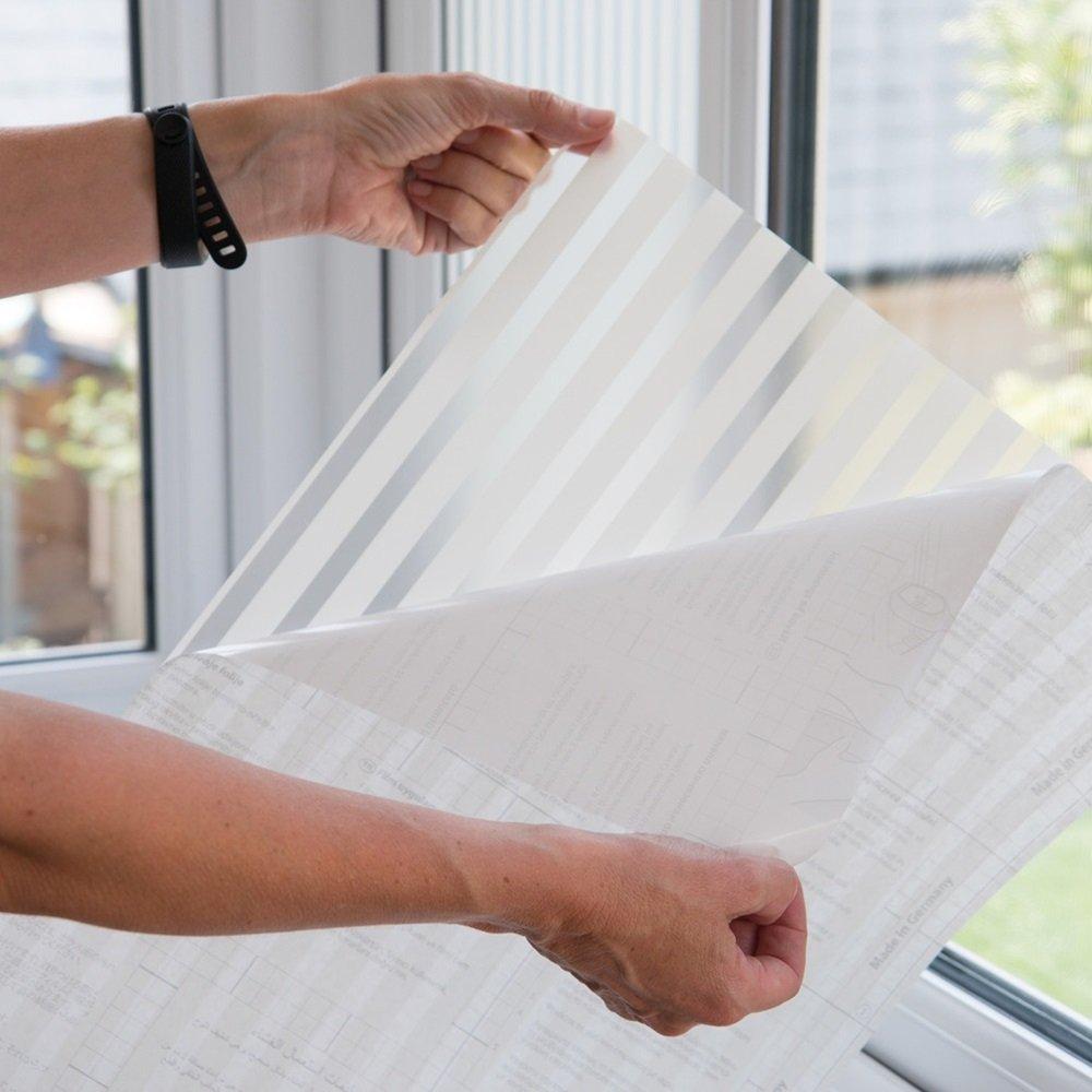 White/Clear - D C Fix - dc fix Linia Static Cling Window Film - 3