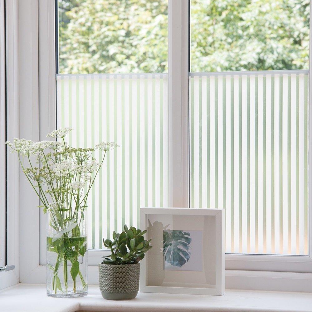 White/Clear - D C Fix - dc fix Linia Static Cling Window Film - 4