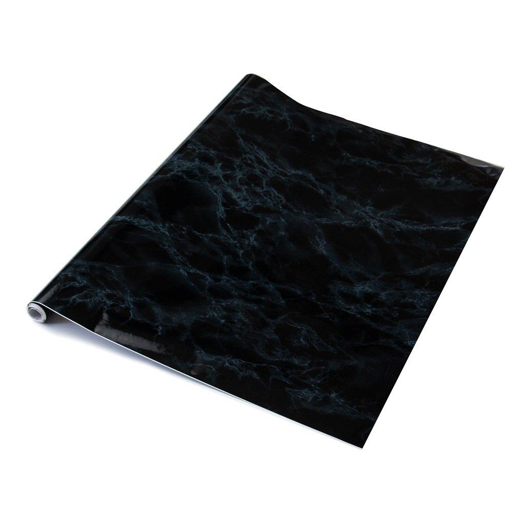 Black - D C Fix - dc fix Marble Black Self Adhesive Vinyl Wrap - 1