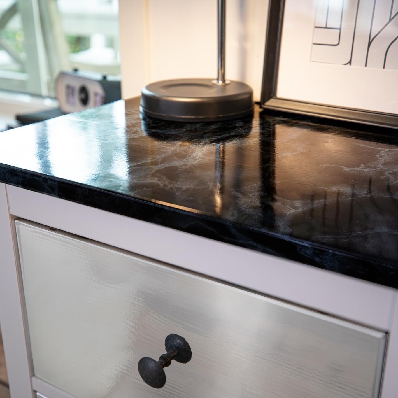 Black - D C Fix - dc fix Marble Black Self Adhesive Vinyl Wrap - 2