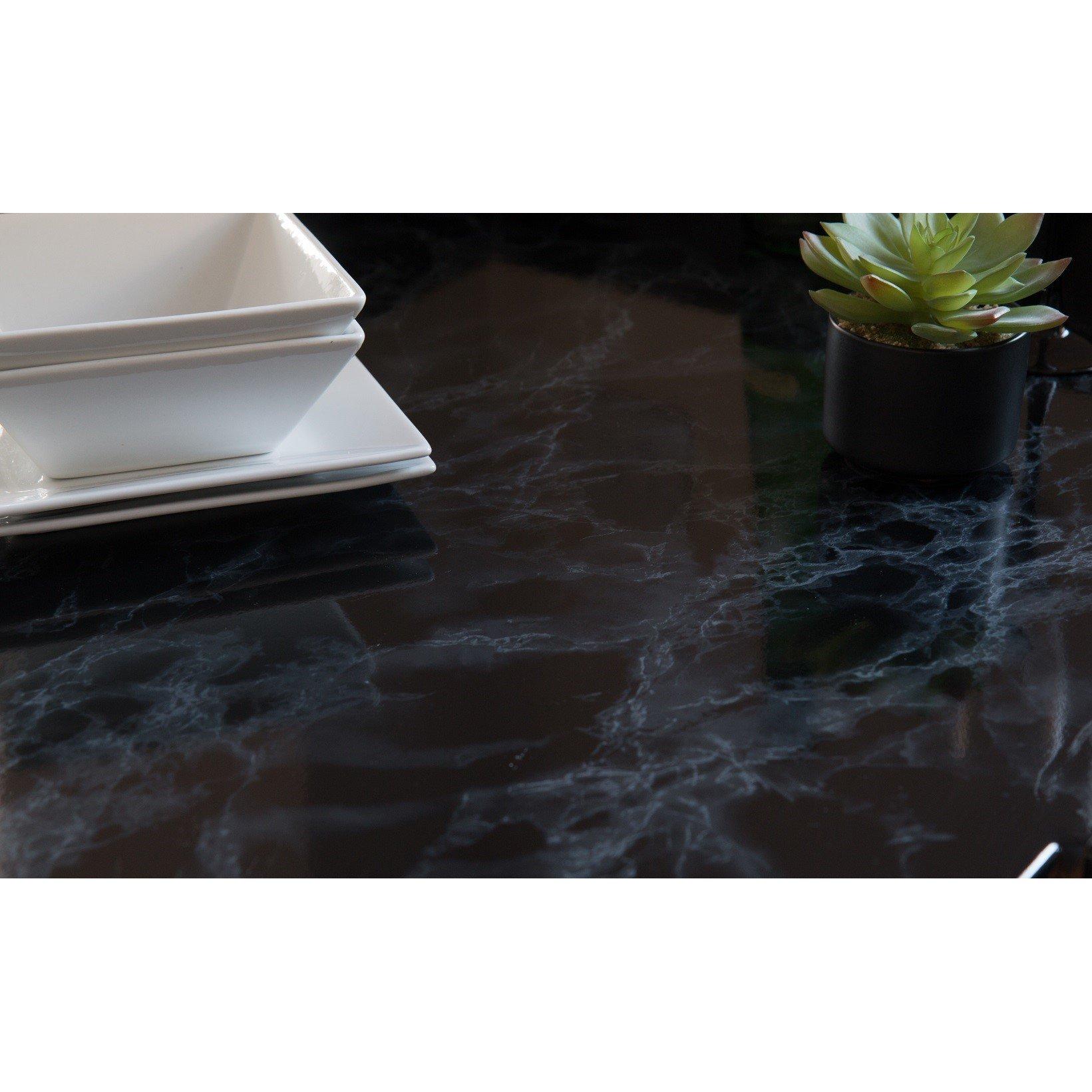 Black - D C Fix - dc fix Marble Black Self Adhesive Vinyl Wrap - 4