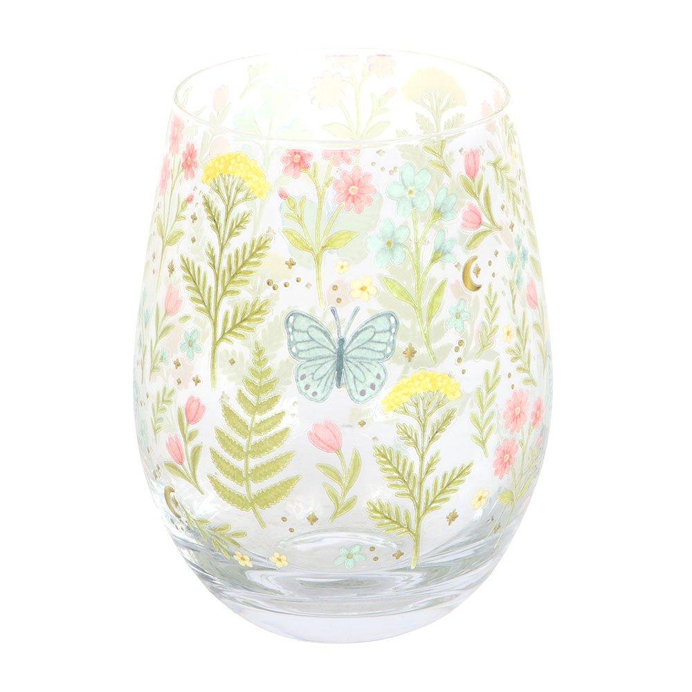 Clear - Something Different - Luna Bloom Floral Print Stemless Glass - 2