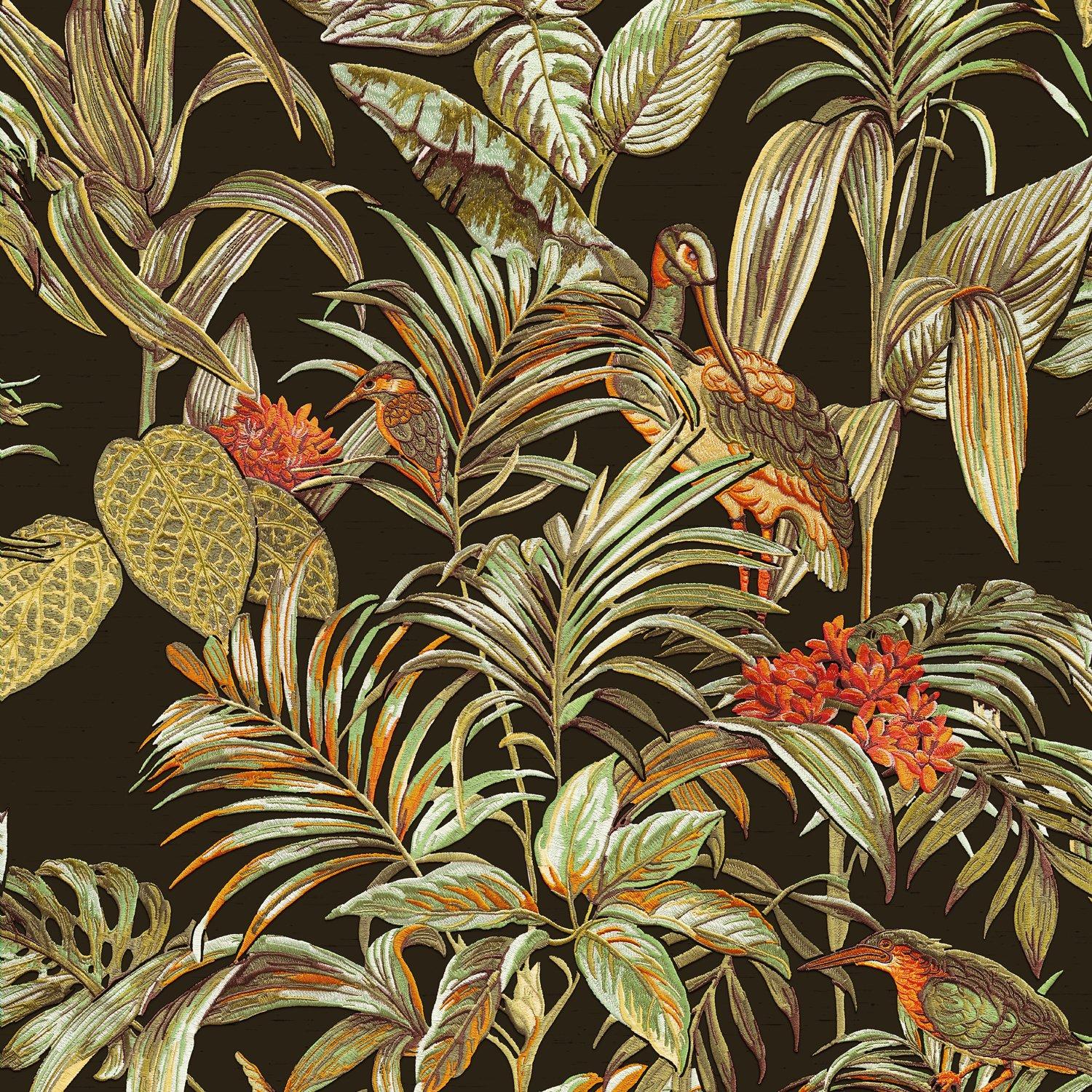 Design Id  Did Bird Of Paradise Wallpaper Black