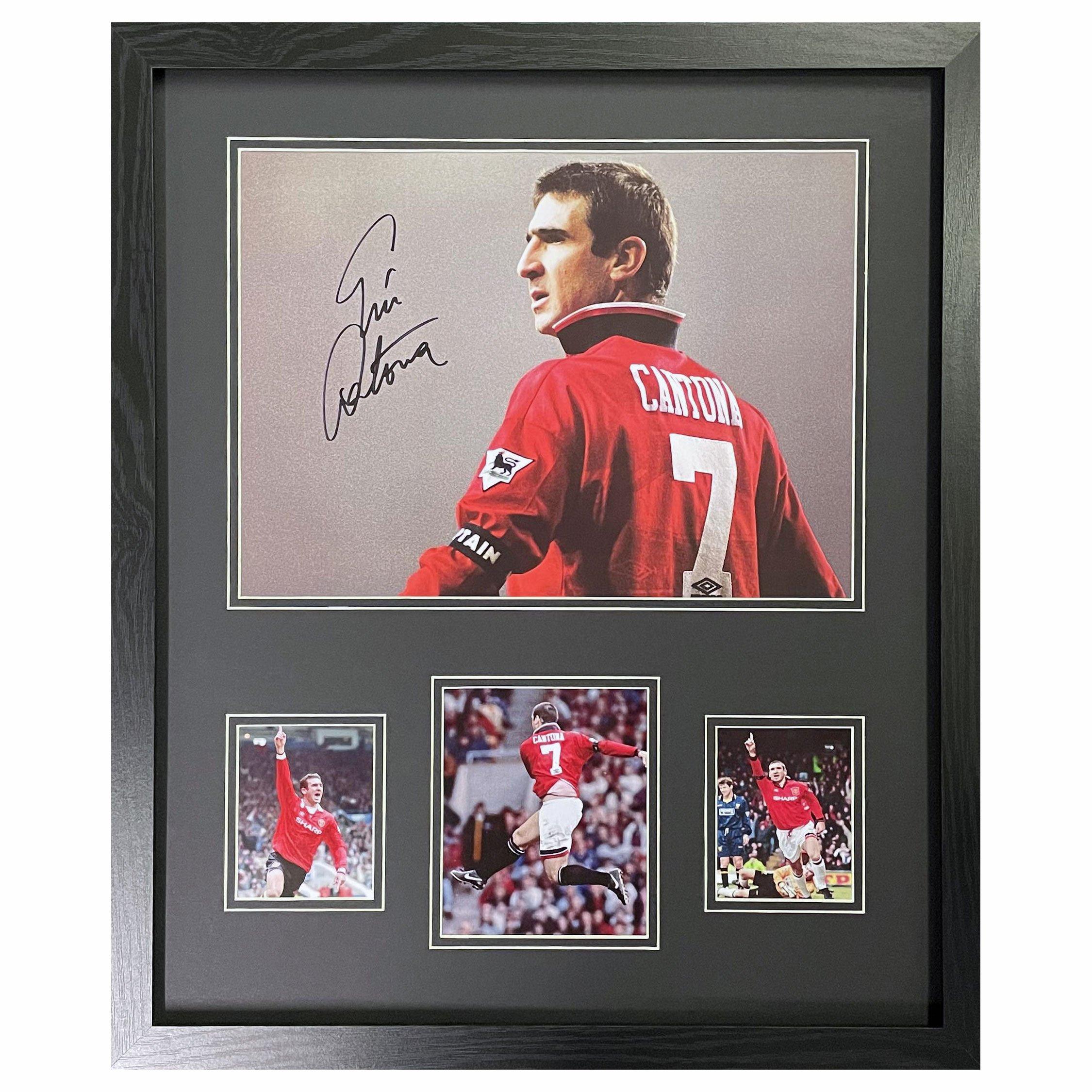 Red - AllStarSignings Ltd - Eric Cantona signed framed Manchester United photo - 1