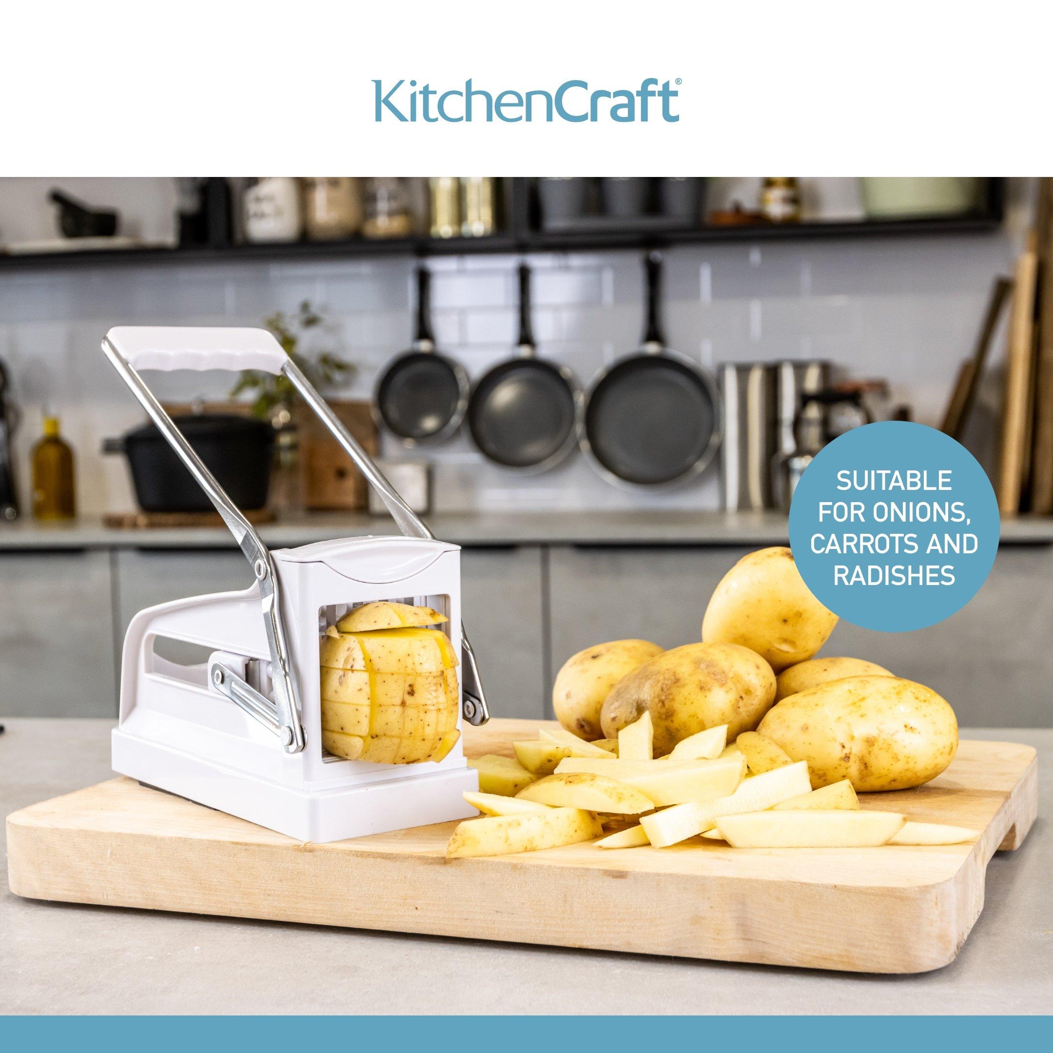 White - KitchenCraft - KitchenCraft Potato Chipper - 3