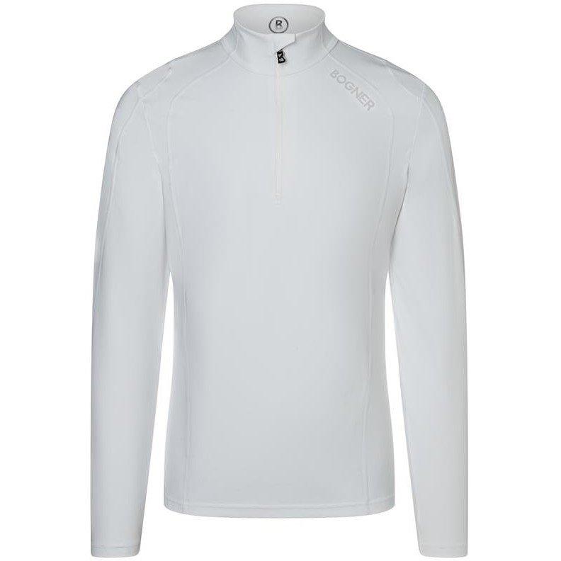 Off White - Bogner - Men's Harry Baselayer Long-Sleeve Quarter-Zip Slim-Fit Top - 1