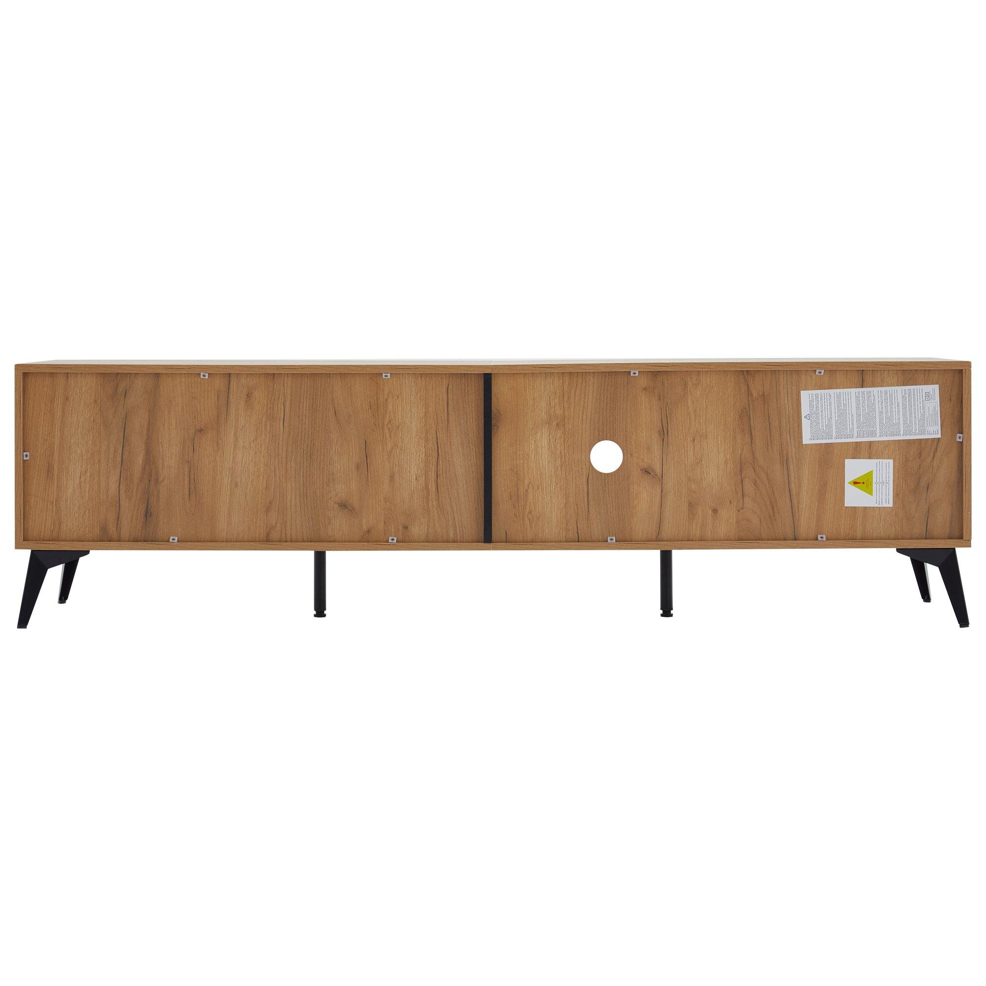 Brown - Urban Meuble - Modern Console Table Brown-Black Chic Storage - 10