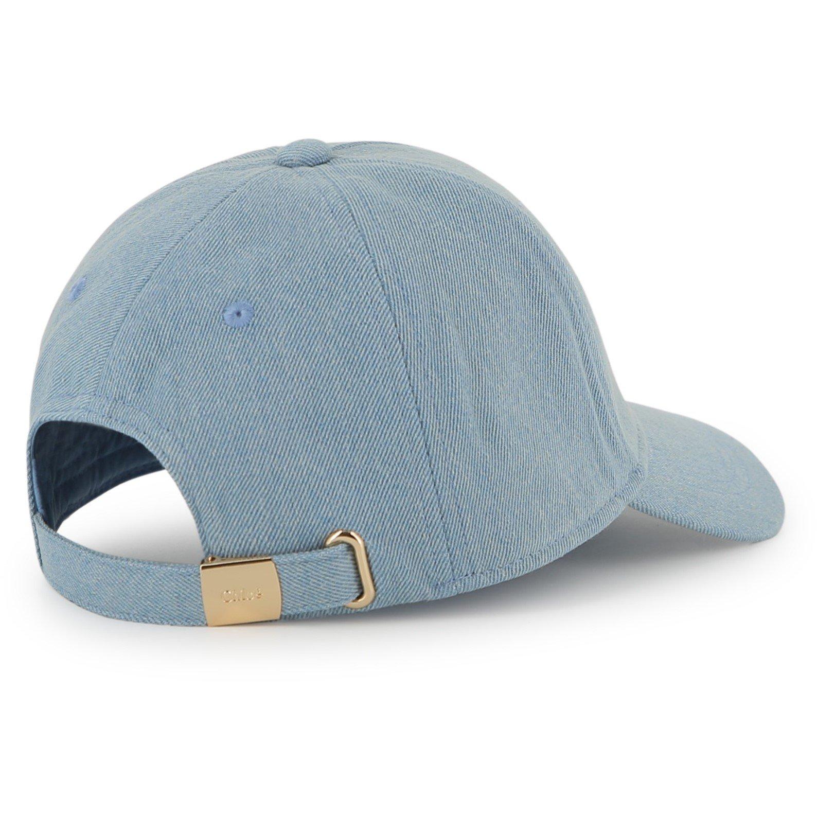 Denim Blue - Chloe - Chloe Logo Cap Jn62 - 2