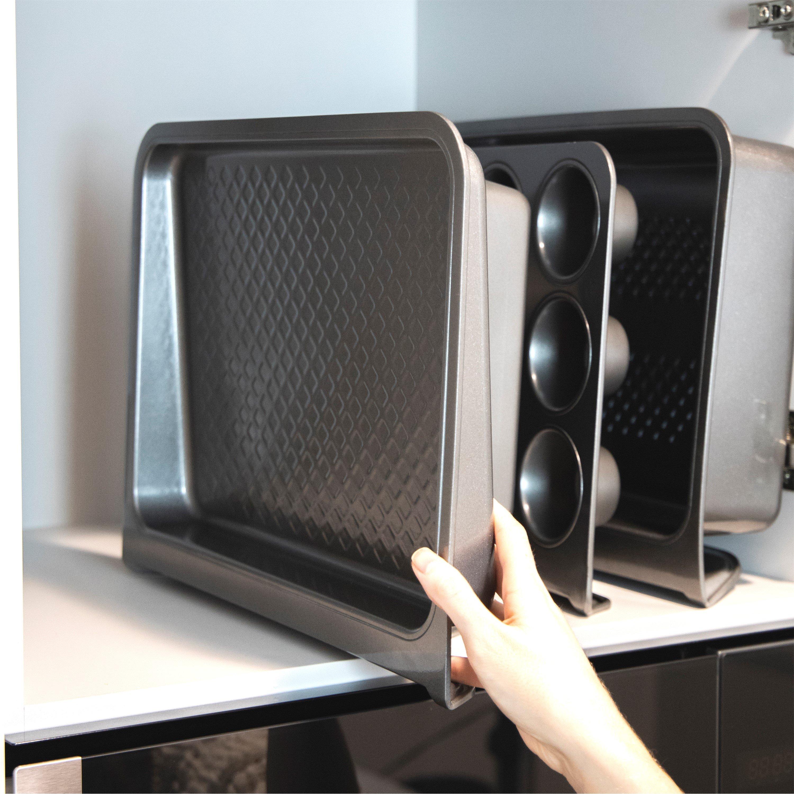 Grey - MasterClass - MasterClass Smart Stack Non-Stick Baking Tray - 3