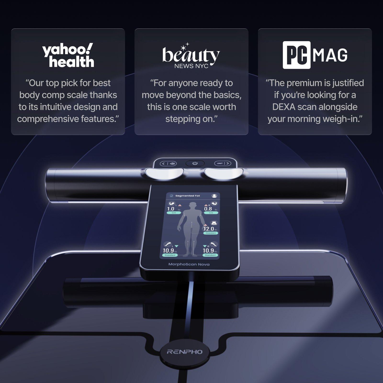 Black - Renpho - MorphoScan Nova Intelligent Smart Body Scale - 13