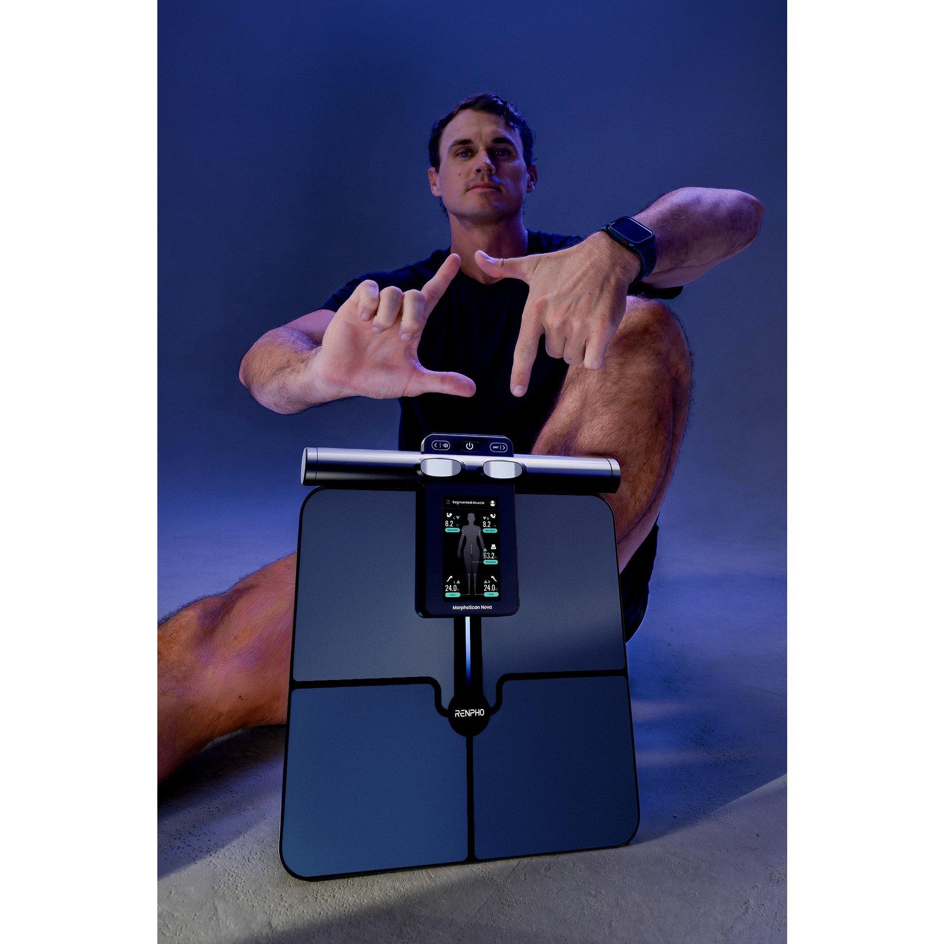 Black - Renpho - MorphoScan Nova Intelligent Smart Body Scale - 15