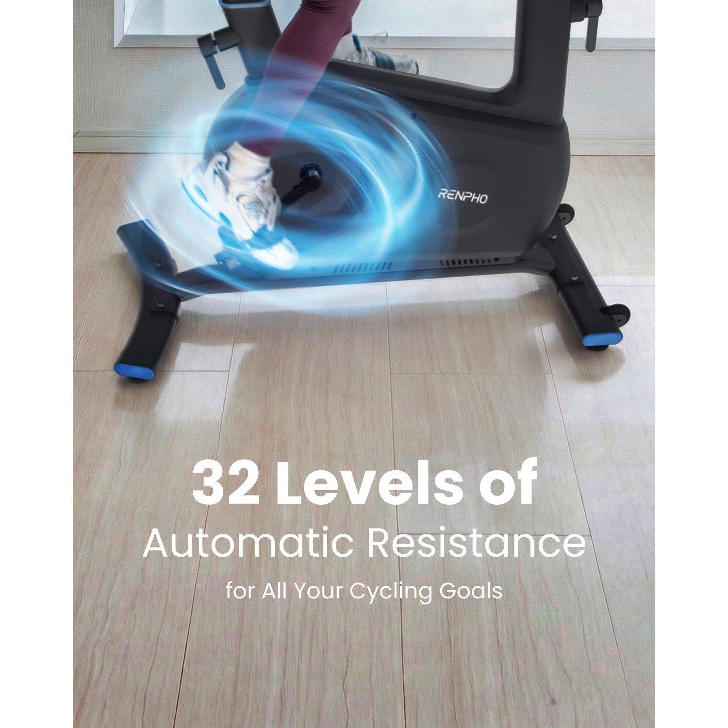 Black - Renpho - Renpho Smart Exercise Bike - 10