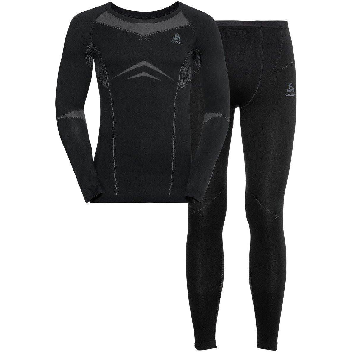 Black - Odlo - Performance Baselayer Set Mens