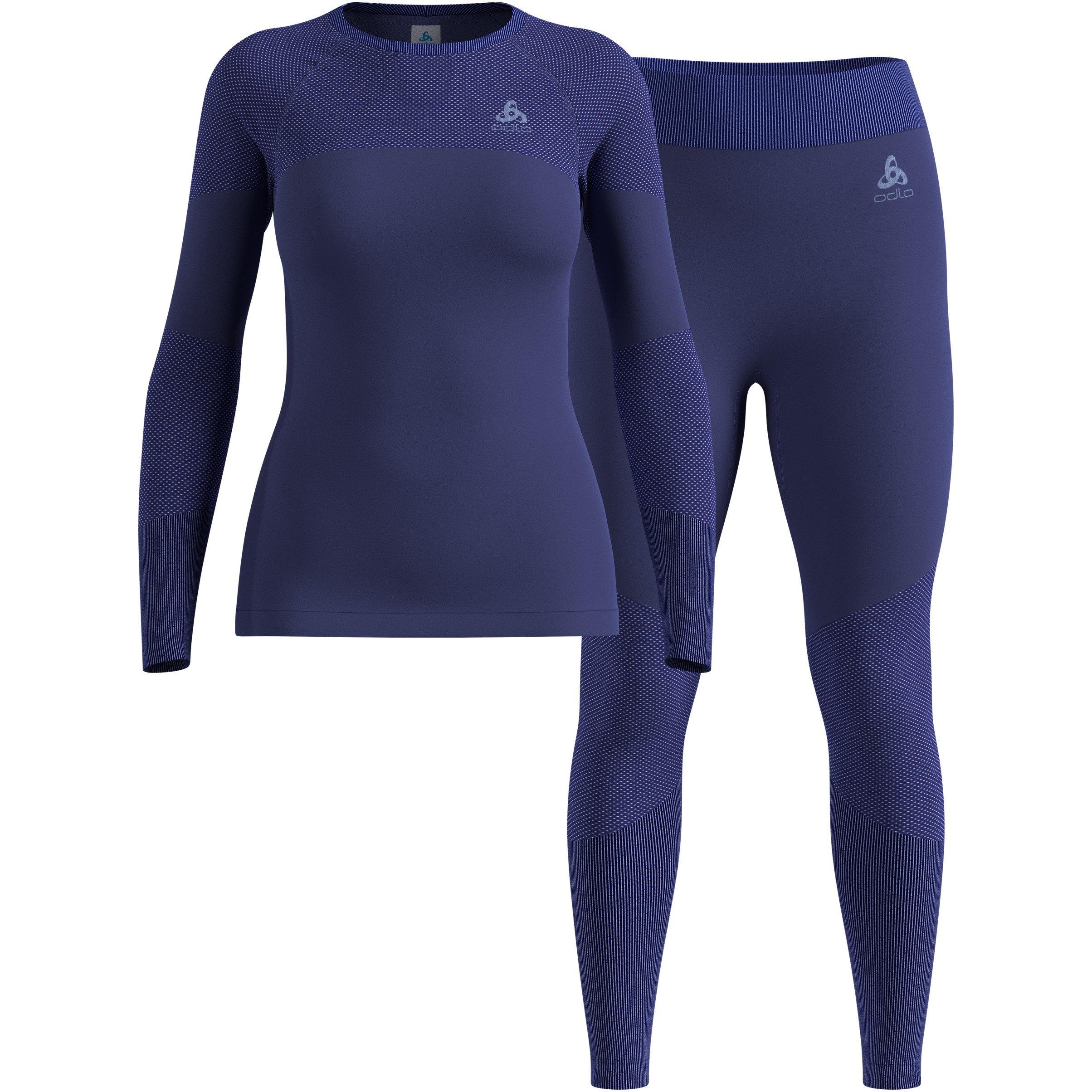 Skipper Blue - Odlo - Performance Baselayer Set Womens - 1