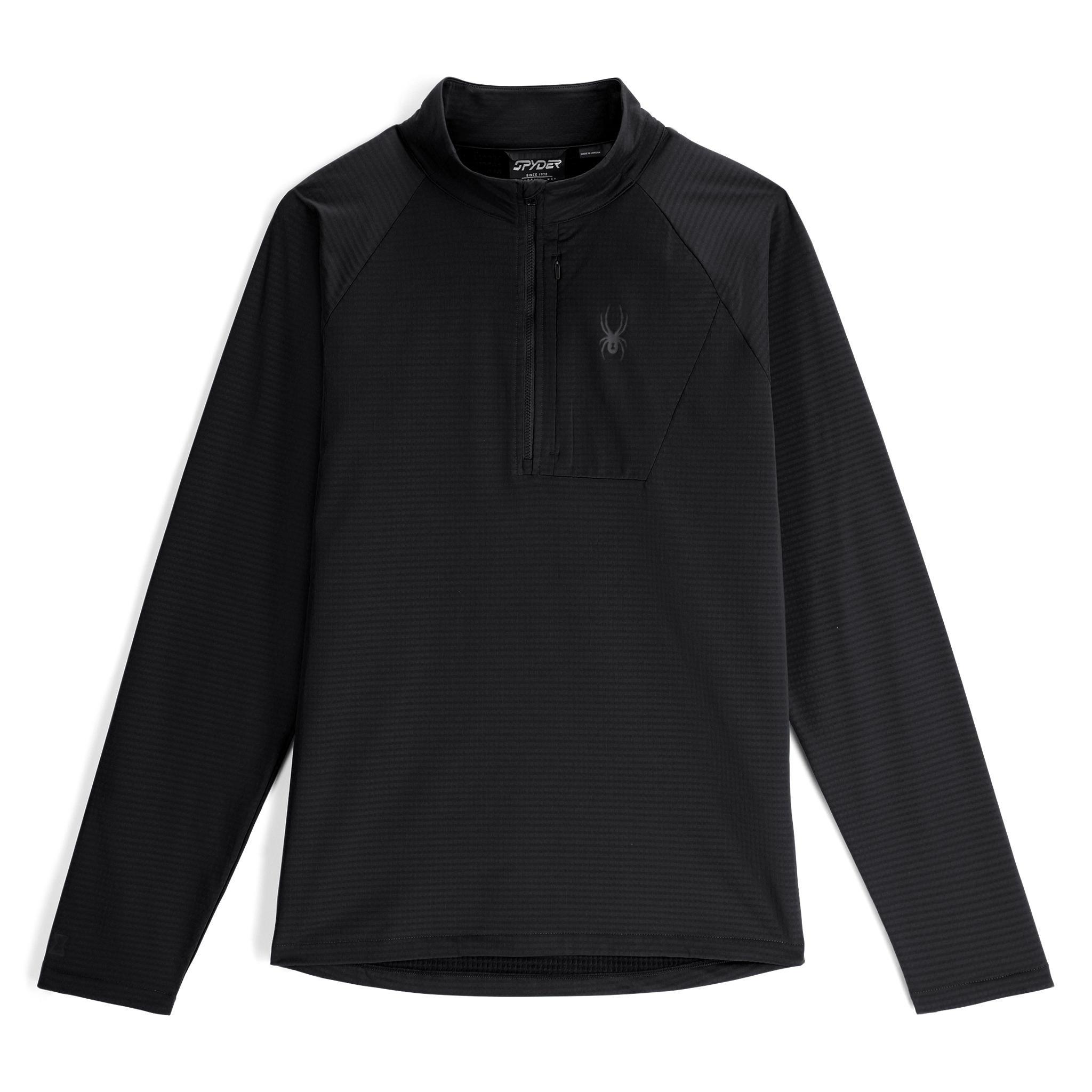 Black - Spyder - Men's Half Zip Fleece - 1