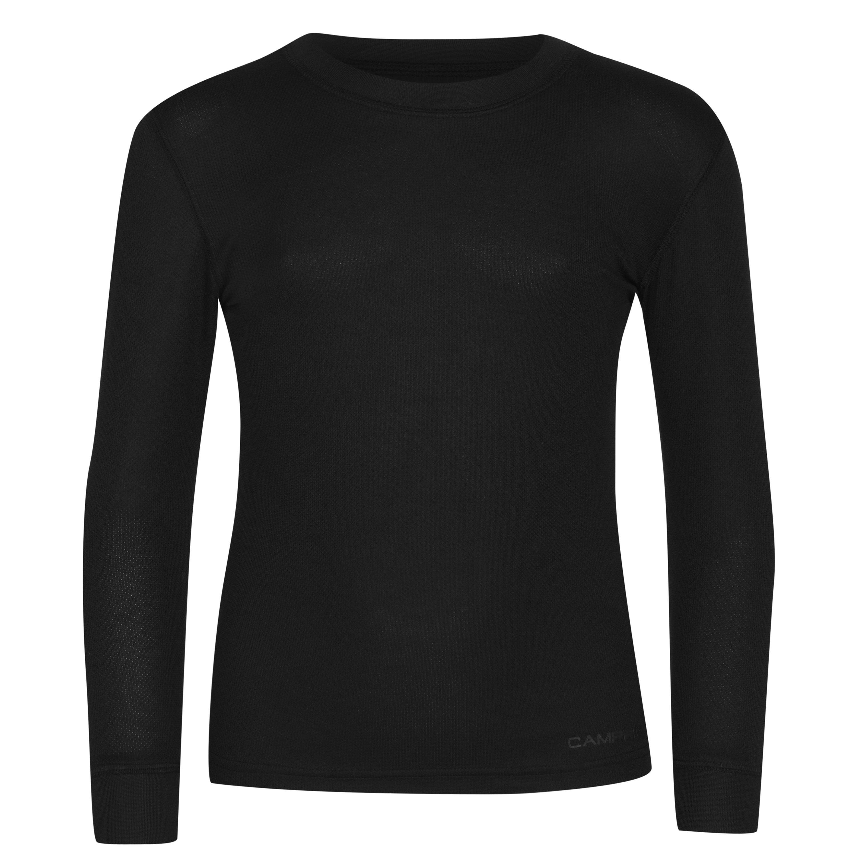Campri  Kids Thermal Baselayer Top Junior - Black - 9-10 Years