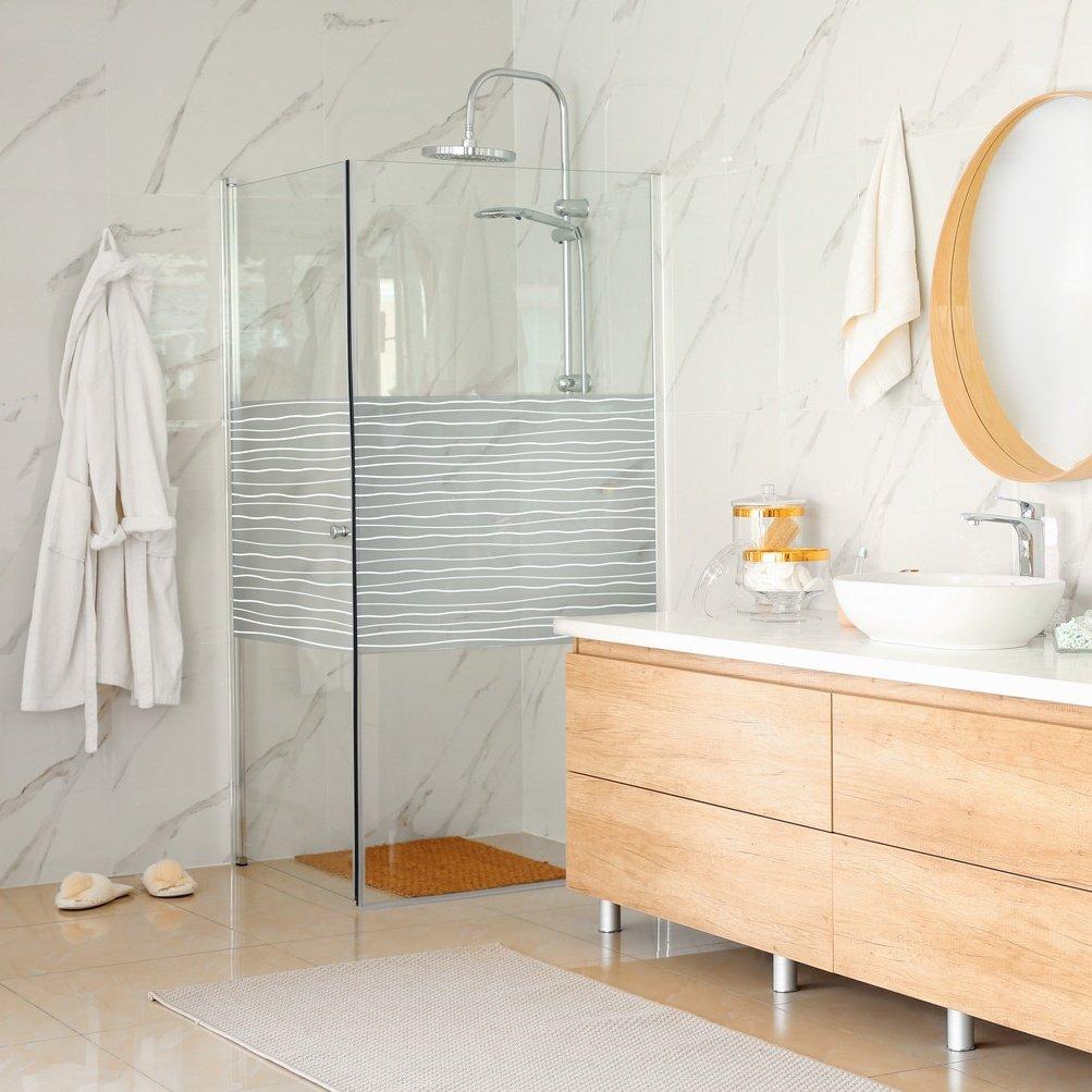 Frost - D C Fix - dc fix Waves Static Cling Window Film - 5