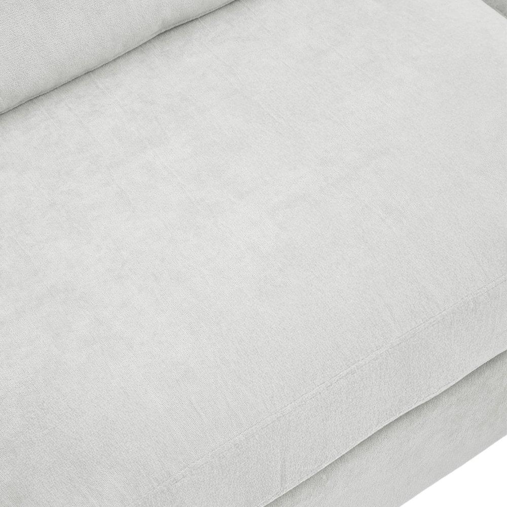Grey - Kabinet UK - 2-Seater Chenille Upholstered Sofa with Pillows - 8