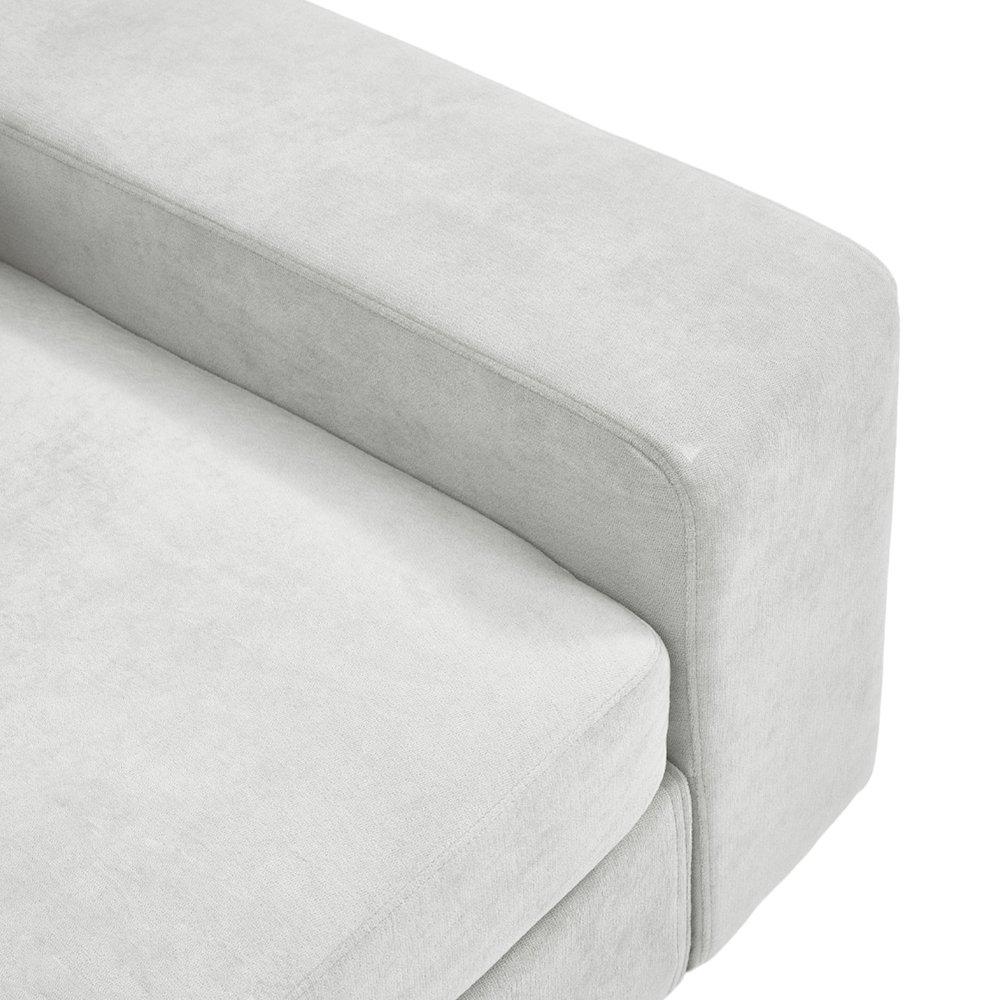 Grey - Kabinet UK - 2-Seater Chenille Upholstered Sofa with Pillows - 9