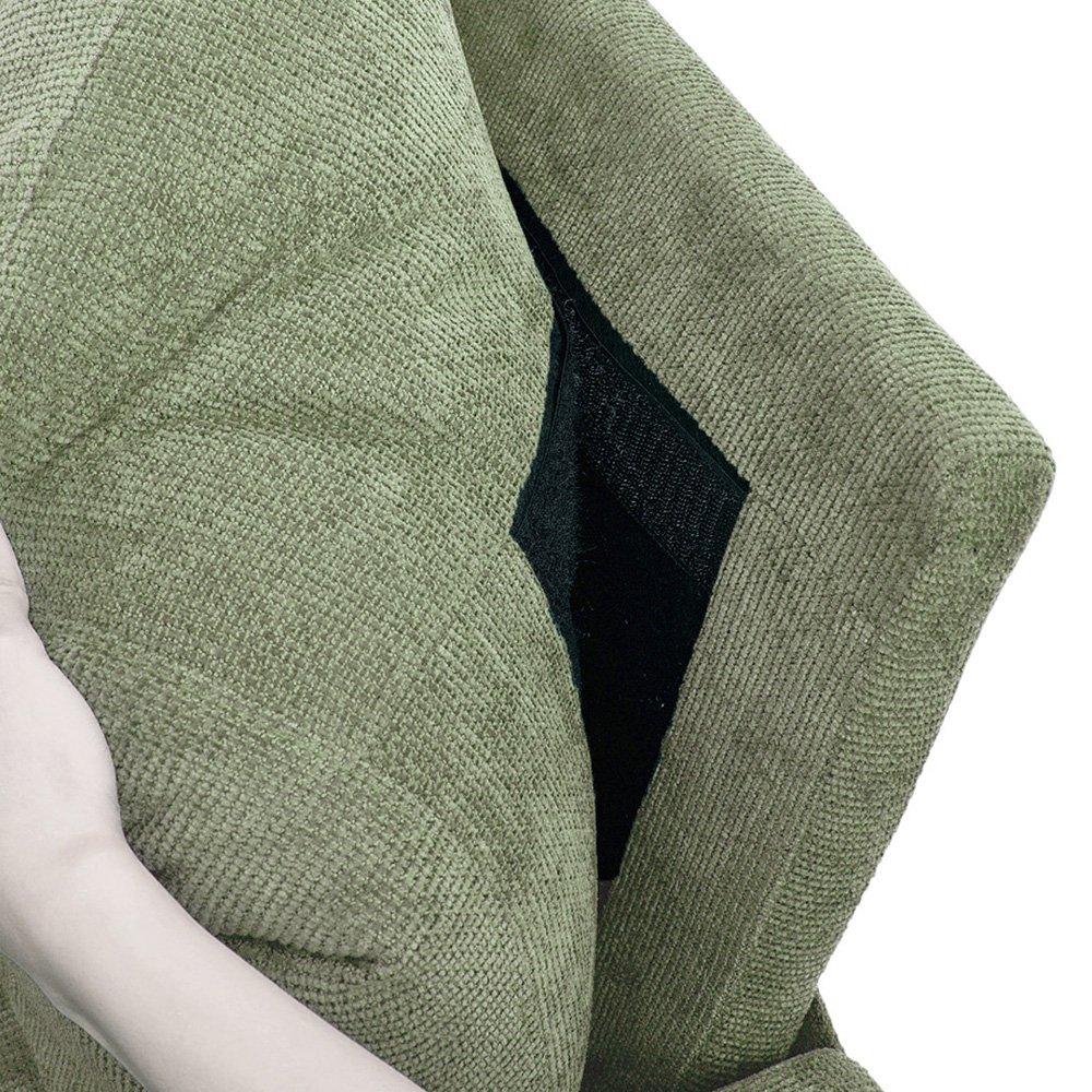Green - Kabinet UK - 2-Seater Chenille Upholstered Sofa with Pillows - 7