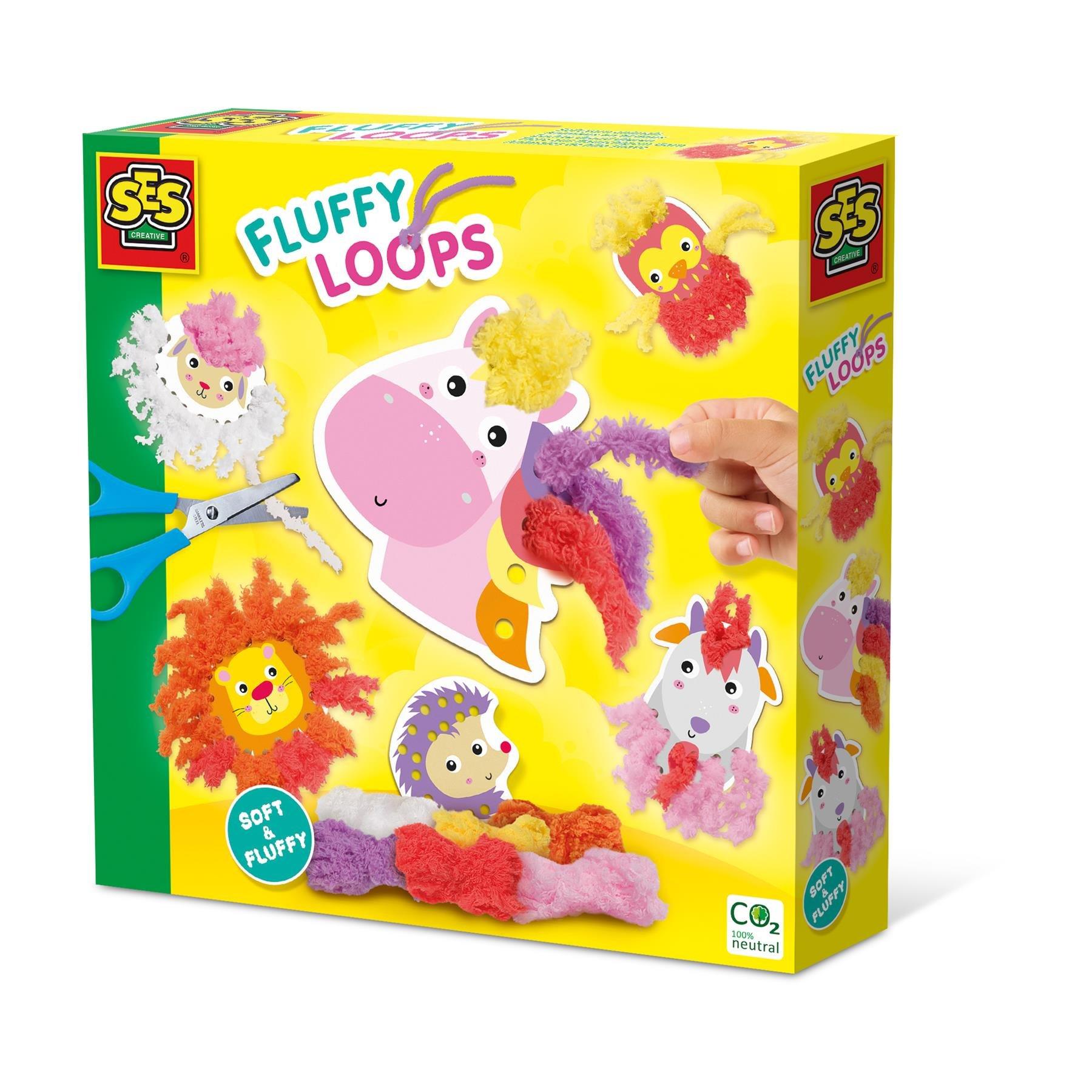 Ses Creative  Kids Fluffy Loops - Soft Yarn Animals - 