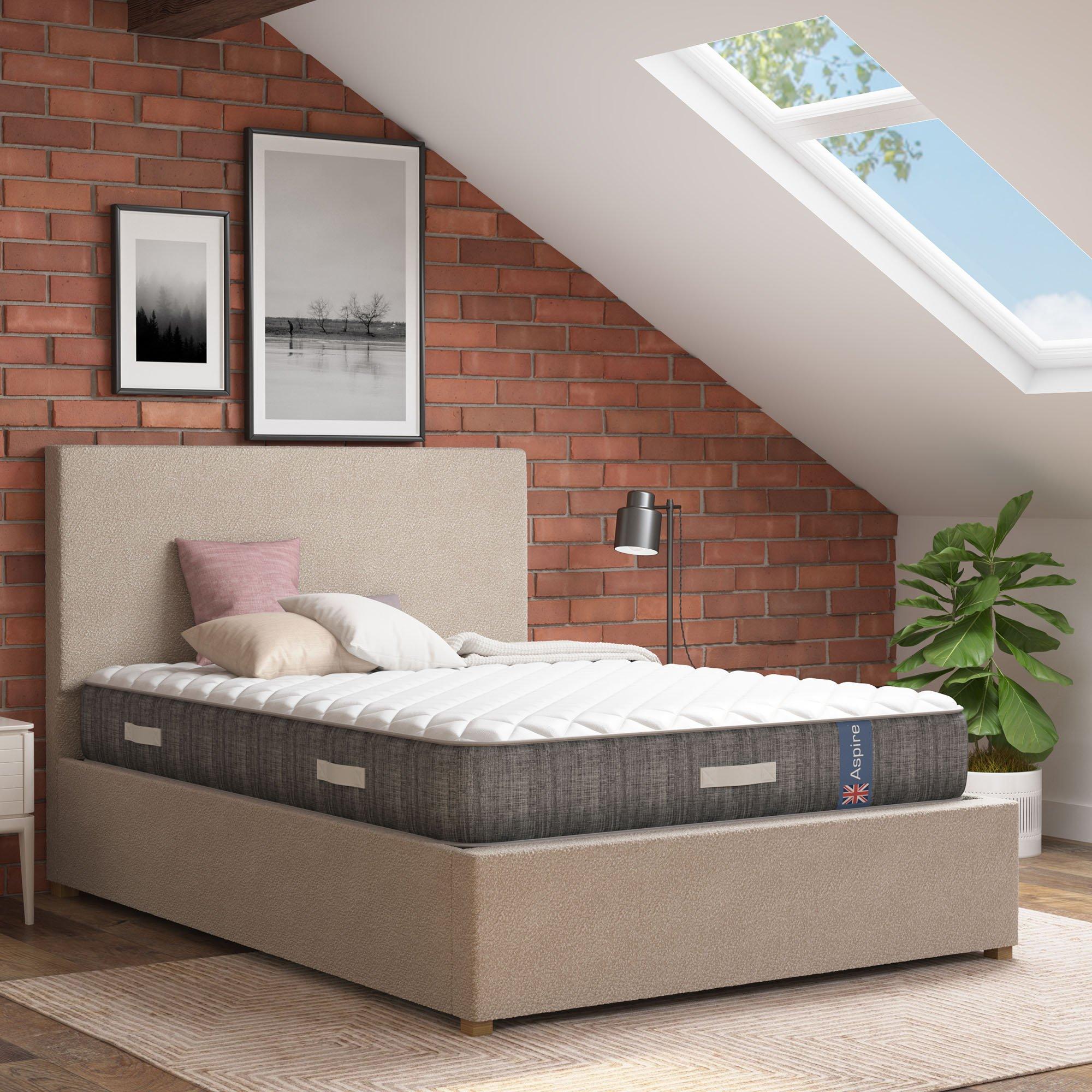 Aspire  Medium Comfort Pocket+ Memory Hybrid Mattress - White - King